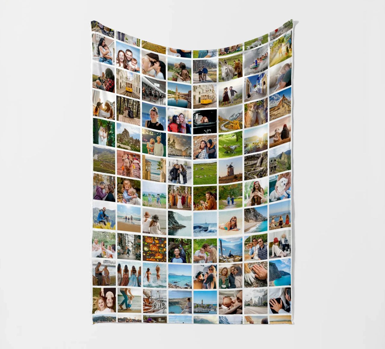 Maxi-Fotocollage • 96 Bilder • Große XXL Fotowand Fleecedecke von Bildschön | Fotocollagen