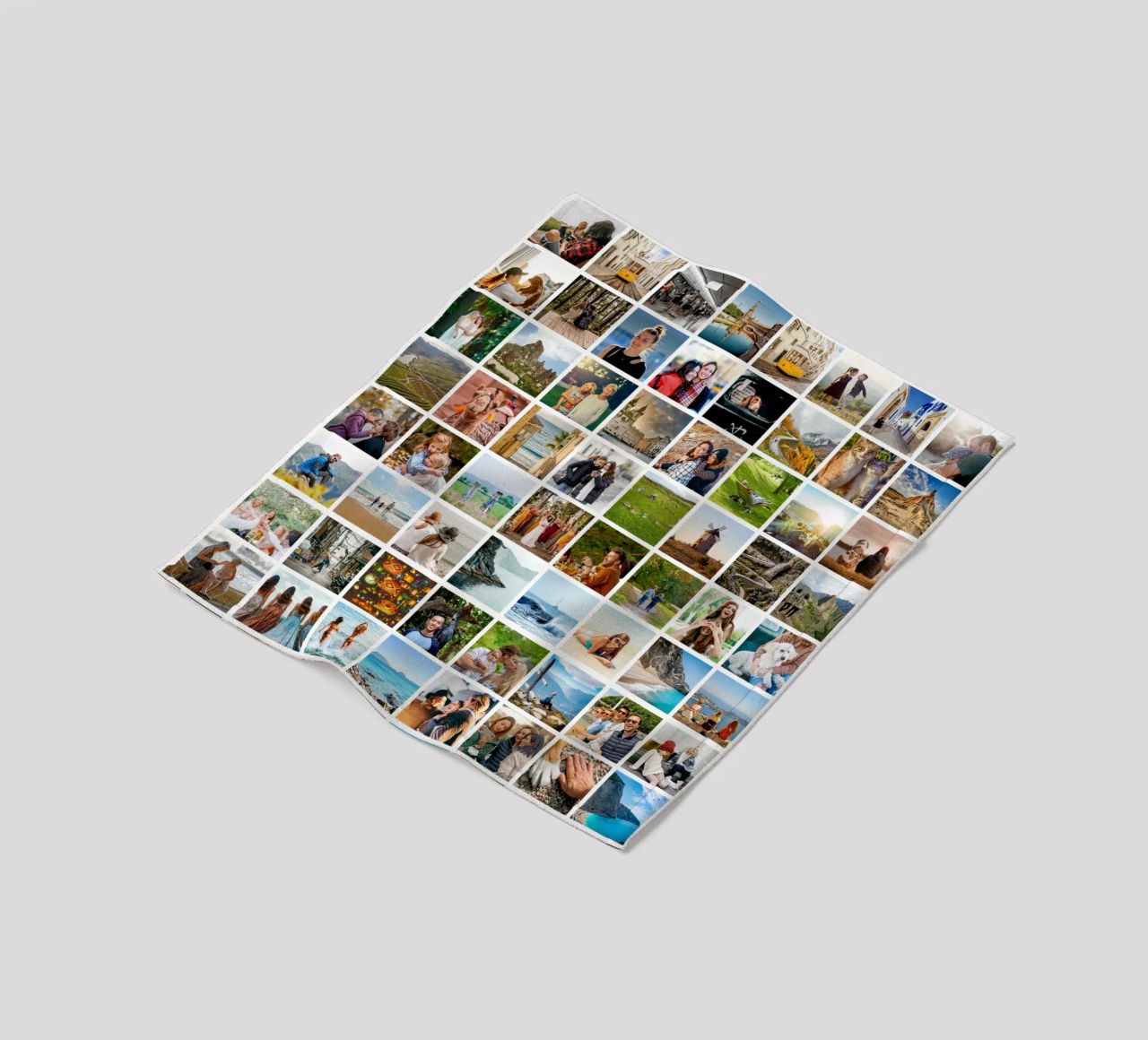 Maxi-Fotocollage • 96 Bilder • Große XXL Fotowand Fleecedecke von Bildschön | Fotocollagen