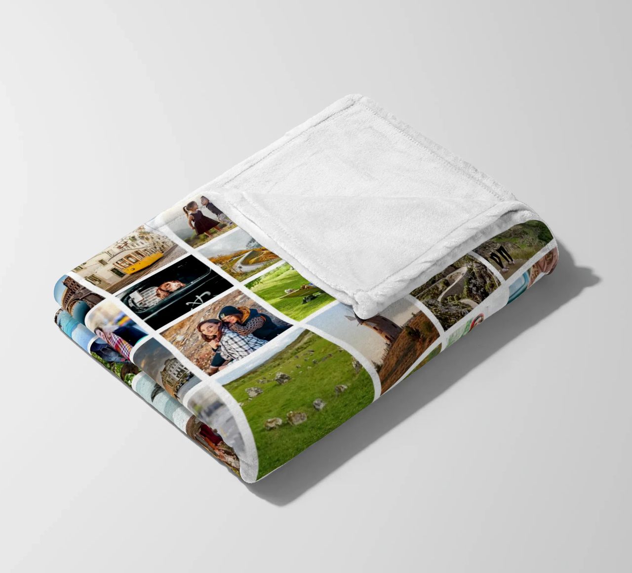 Maxi-Fotocollage • 96 Bilder • Große XXL Fotowand Fleecedecke von Bildschön | Fotocollagen