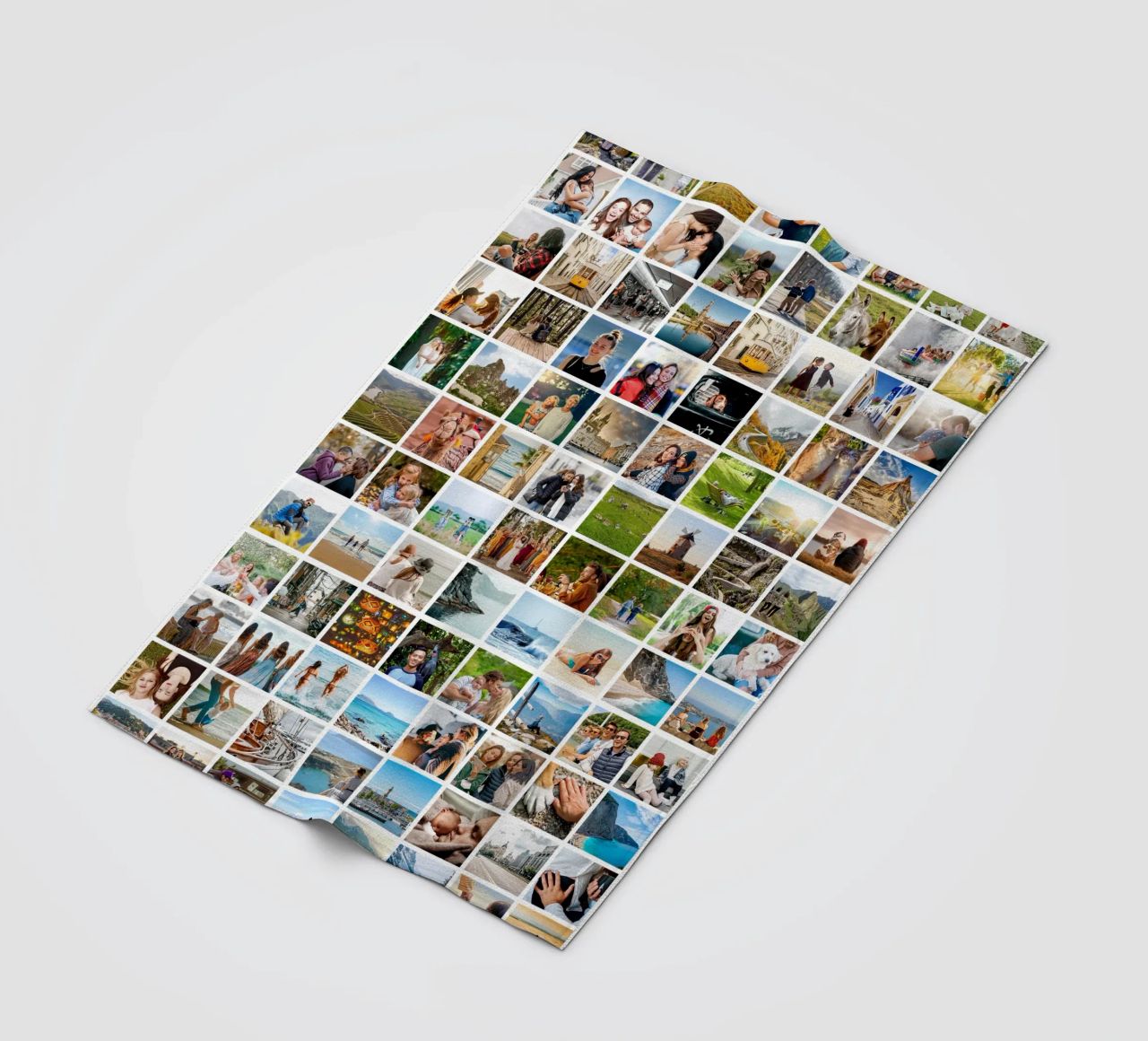 Maxi-Fotocollage • 96 Bilder • Große XXL Fotowand Fleecedecke von Bildschön | Fotocollagen