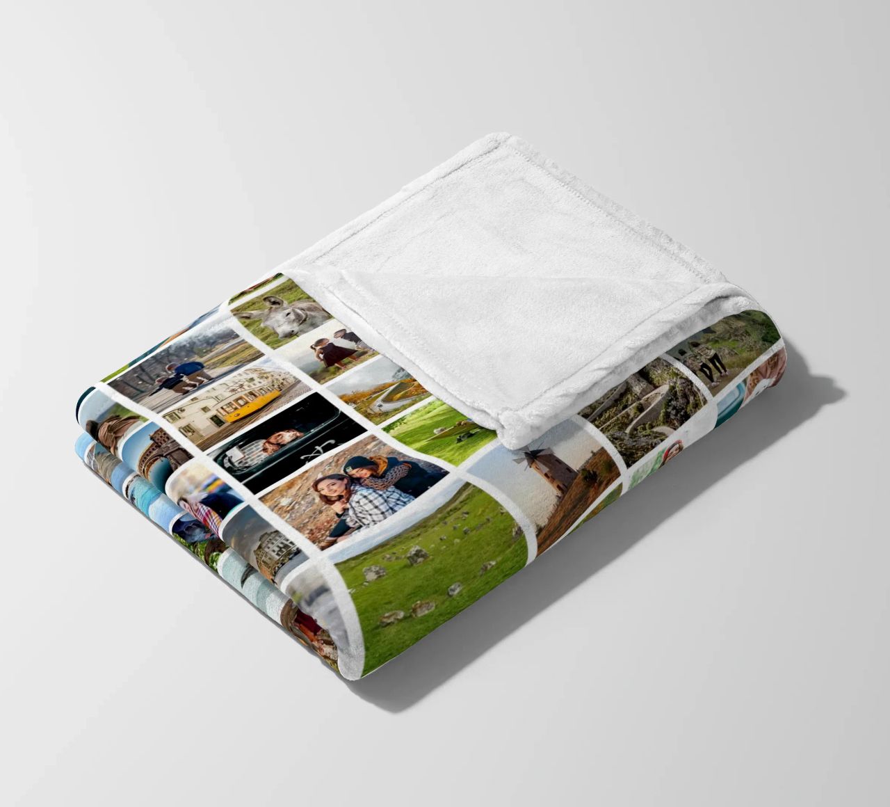 Maxi-Fotocollage • 96 Bilder • Große XXL Fotowand Fleecedecke von Bildschön | Fotocollagen