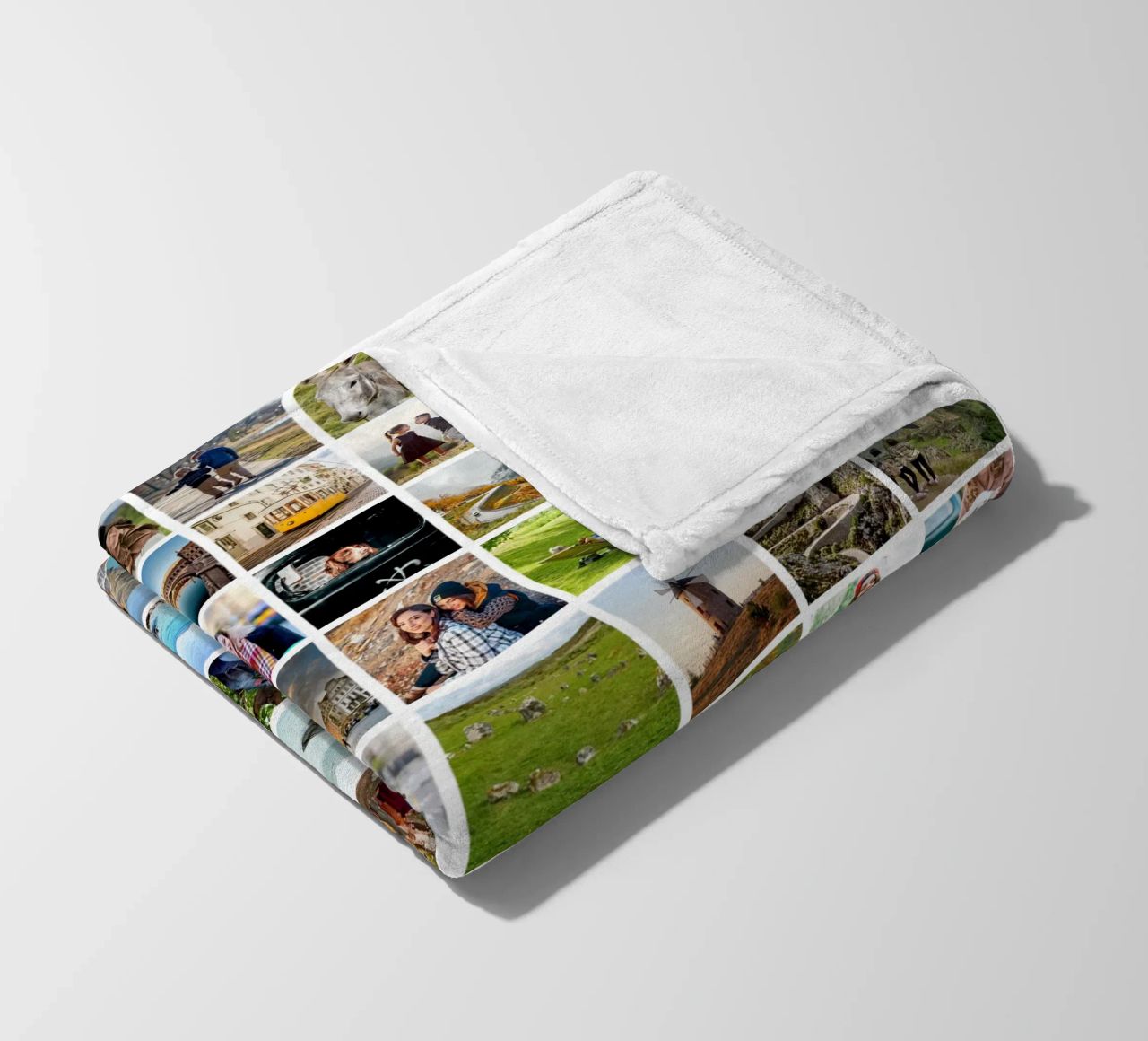 Maxi-Fotocollage • 96 Bilder • Große XXL Fotowand Fleecedecke von Bildschön | Fotocollagen