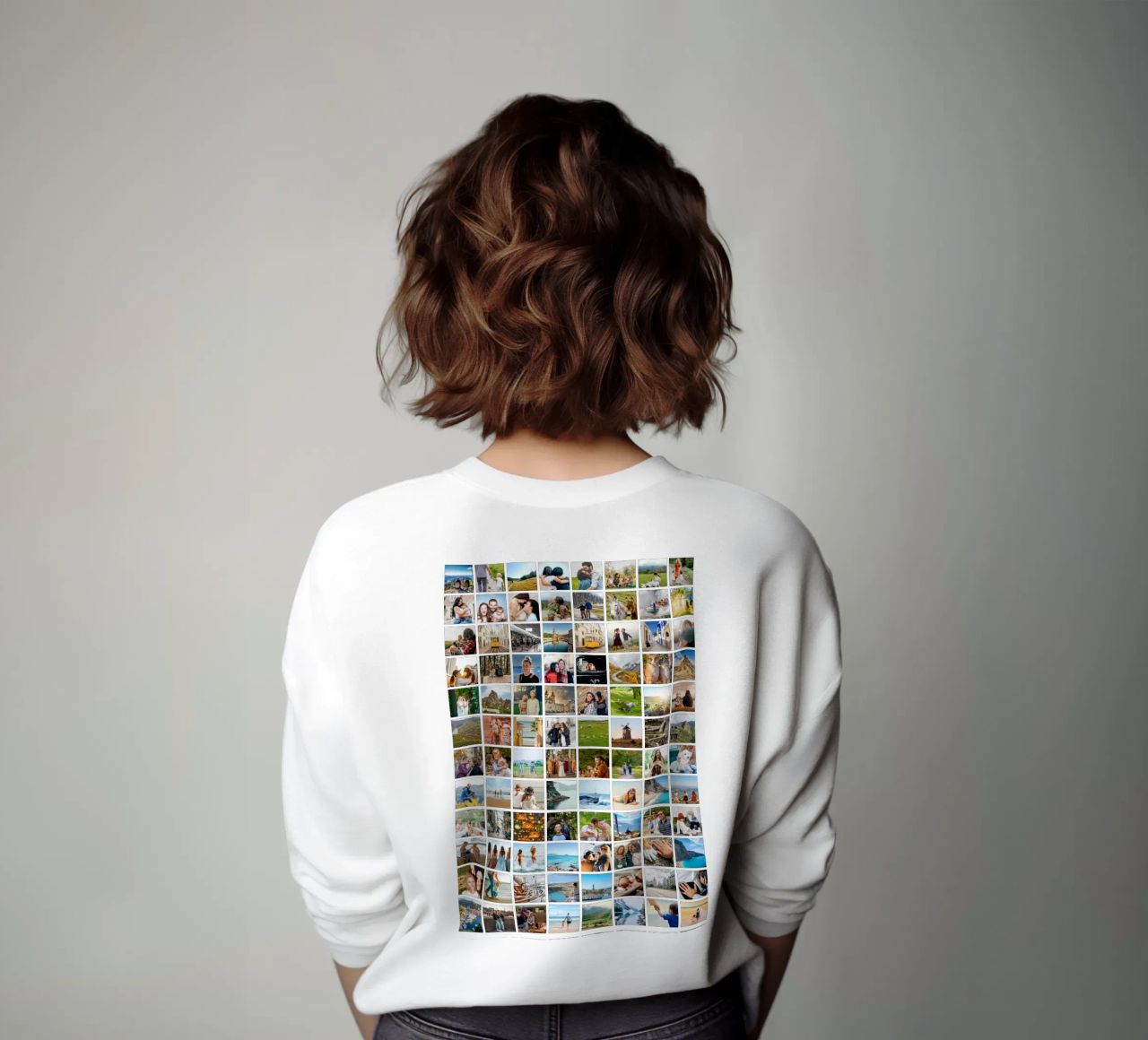 Maxi-Fotocollage • 96 Bilder • Große XXL Fotowand Sweatshirt von Bildschön | Fotocollagen