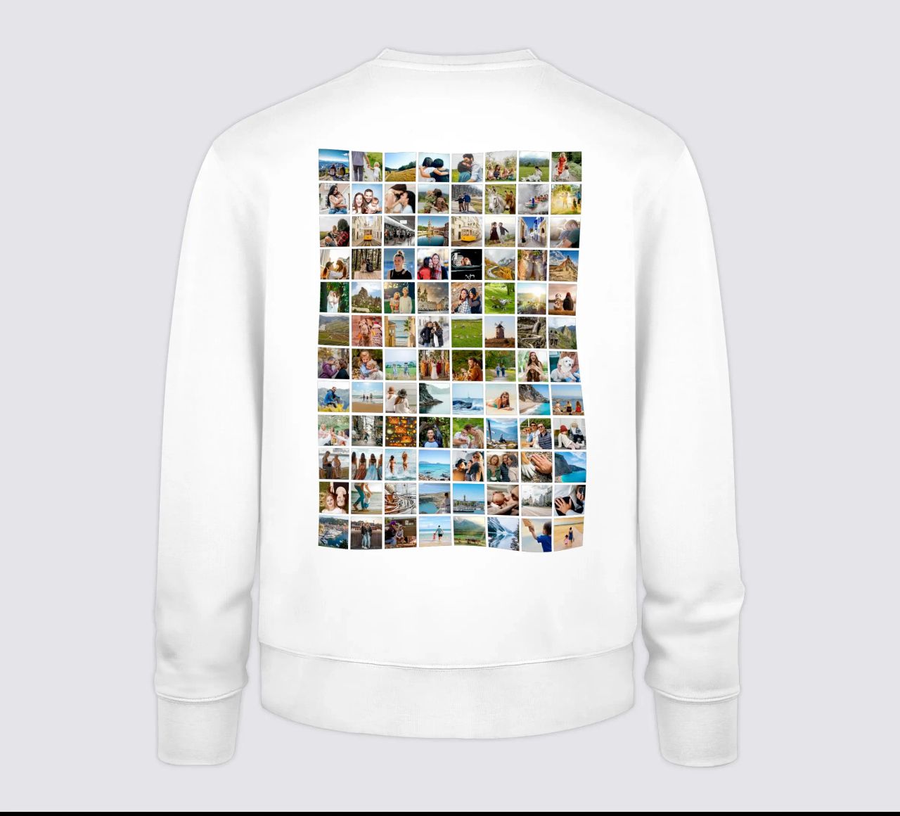 Maxi-Fotocollage • 96 Bilder • Große XXL Fotowand Sweatshirt von Bildschön | Fotocollagen