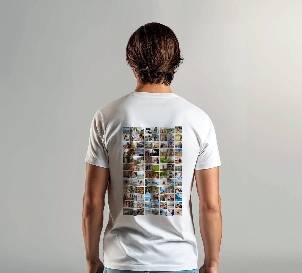 Maxi-Fotocollage • 96 Bilder • Große XXL Fotowand T-Shirt von Bildschön | Fotocollagen