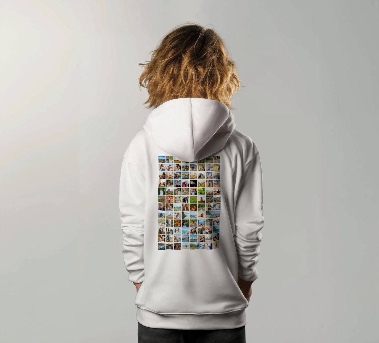 Maxi-Fotocollage • 96 Bilder • Große XXL Fotowand Kinder Hoodie von Bildschön | Fotocollagen