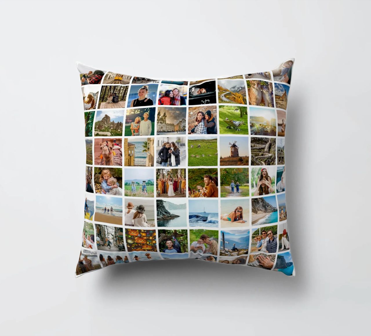 Maxi-Fotocollage • 96 Bilder • Große XXL Fotowand Kissen von Bildschön | Fotocollagen