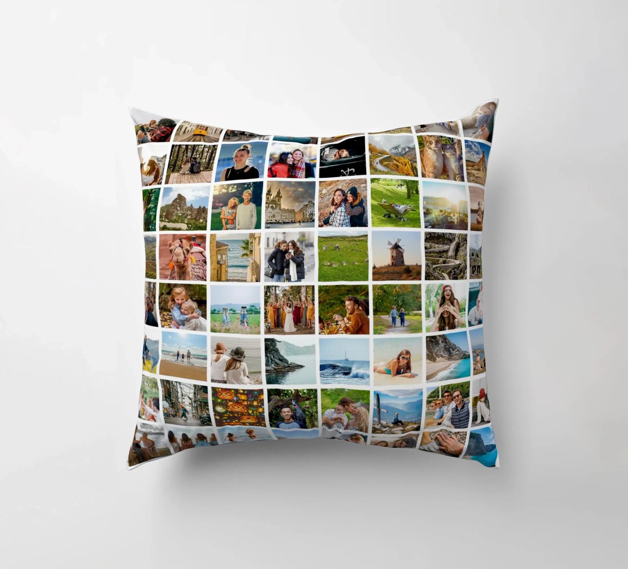 Maxi-Fotocollage • 96 Bilder • Große XXL Fotowand Kissen von Bildschön | Fotocollagen