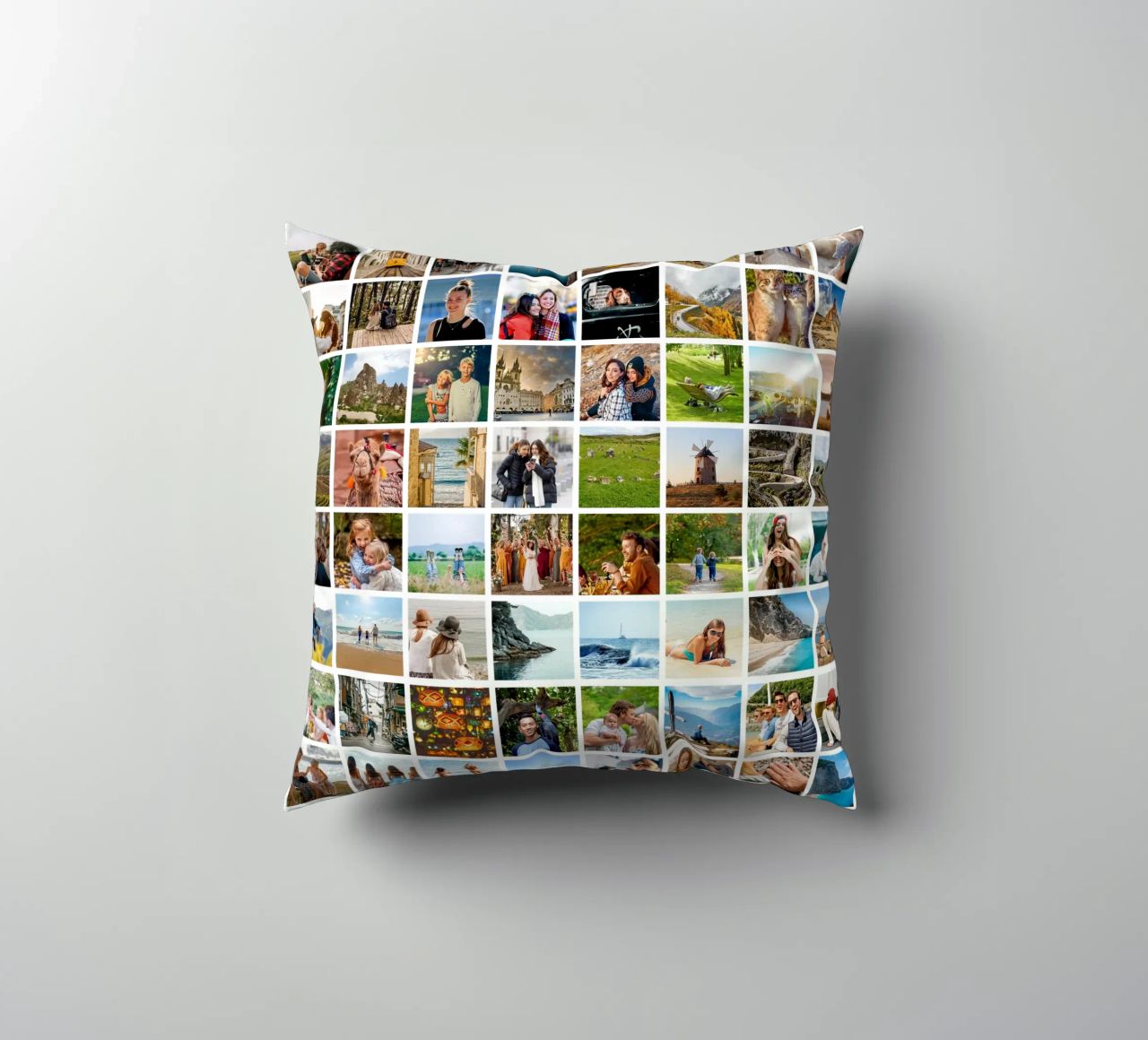 Maxi-Fotocollage • 96 Bilder • Große XXL Fotowand Kissen von Bildschön | Fotocollagen