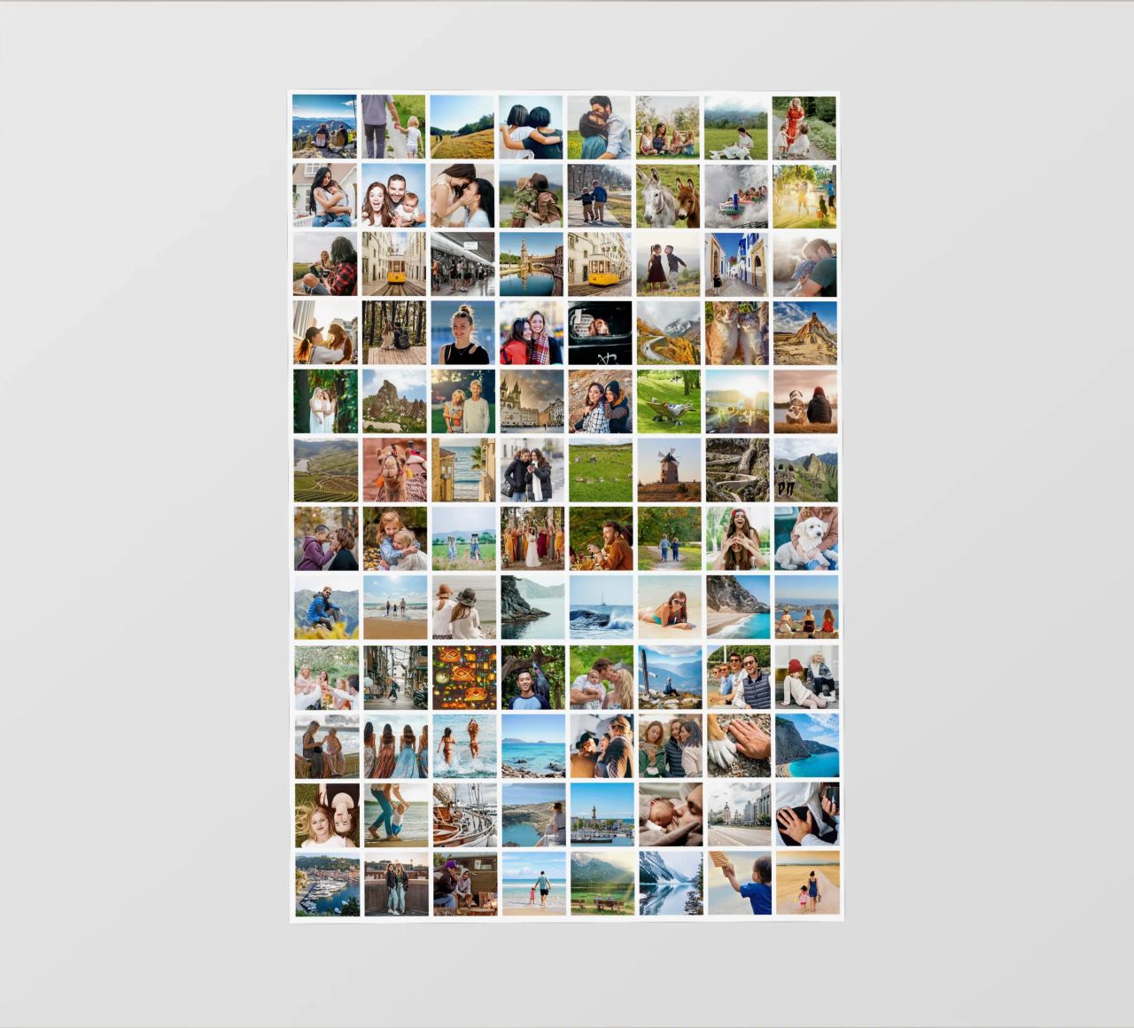 Maxi-Fotocollage • 96 Bilder • Große XXL Fotowand PVC Plane von Bildschön | Fotocollagen