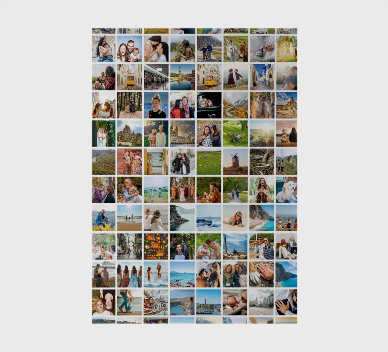 Maxi-Fotocollage • 96 Bilder • Große XXL Fotowand Notizbuch von Bildschön | Fotocollagen