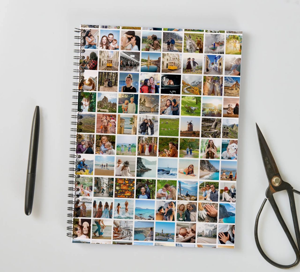 Maxi-Fotocollage • 96 Bilder • Große XXL Fotowand Ringbuch von Bildschön | Fotocollagen