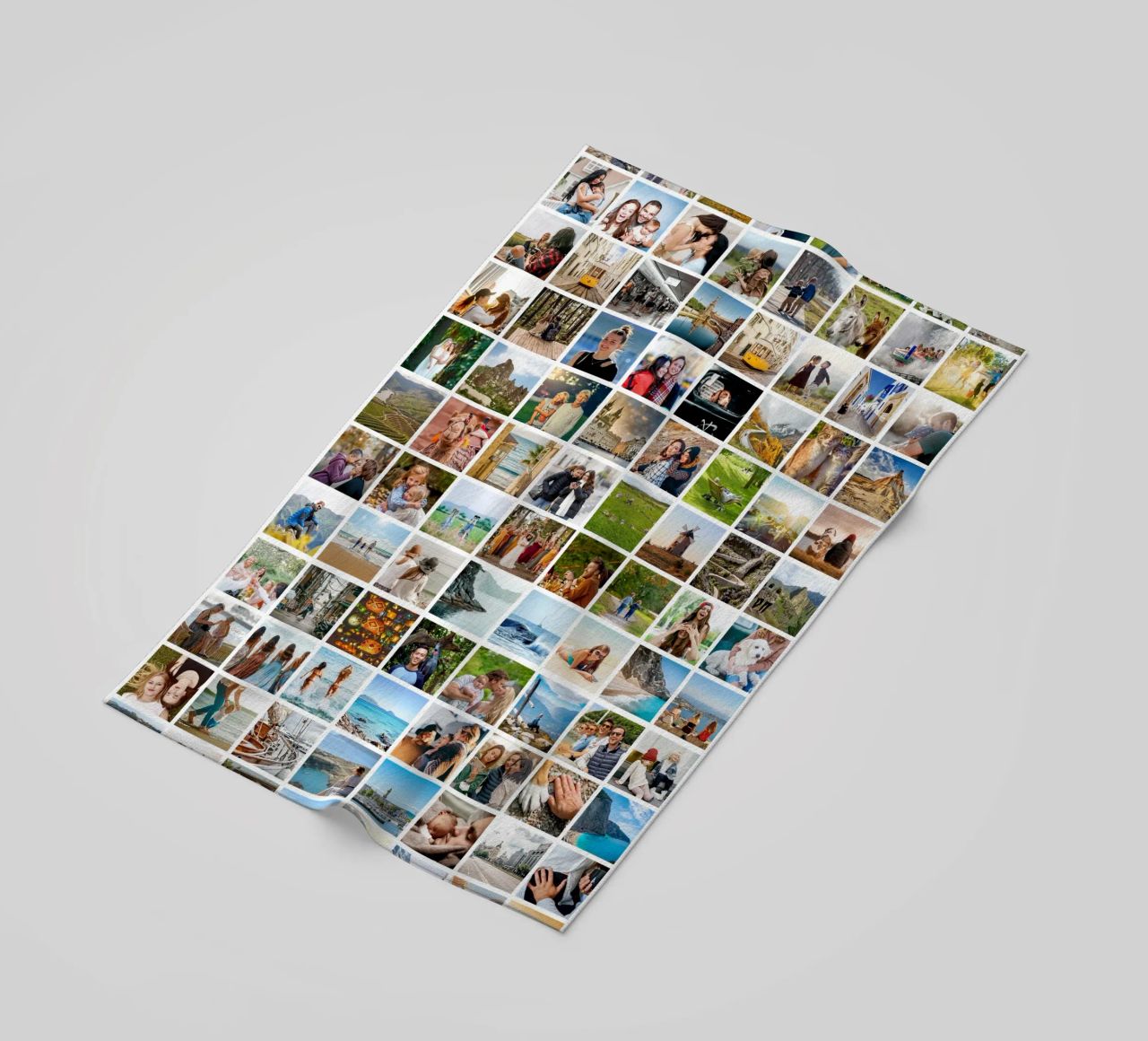 Maxi-Fotocollage • 96 Bilder • Große XXL Fotowand Strandtuch von Bildschön | Fotocollagen