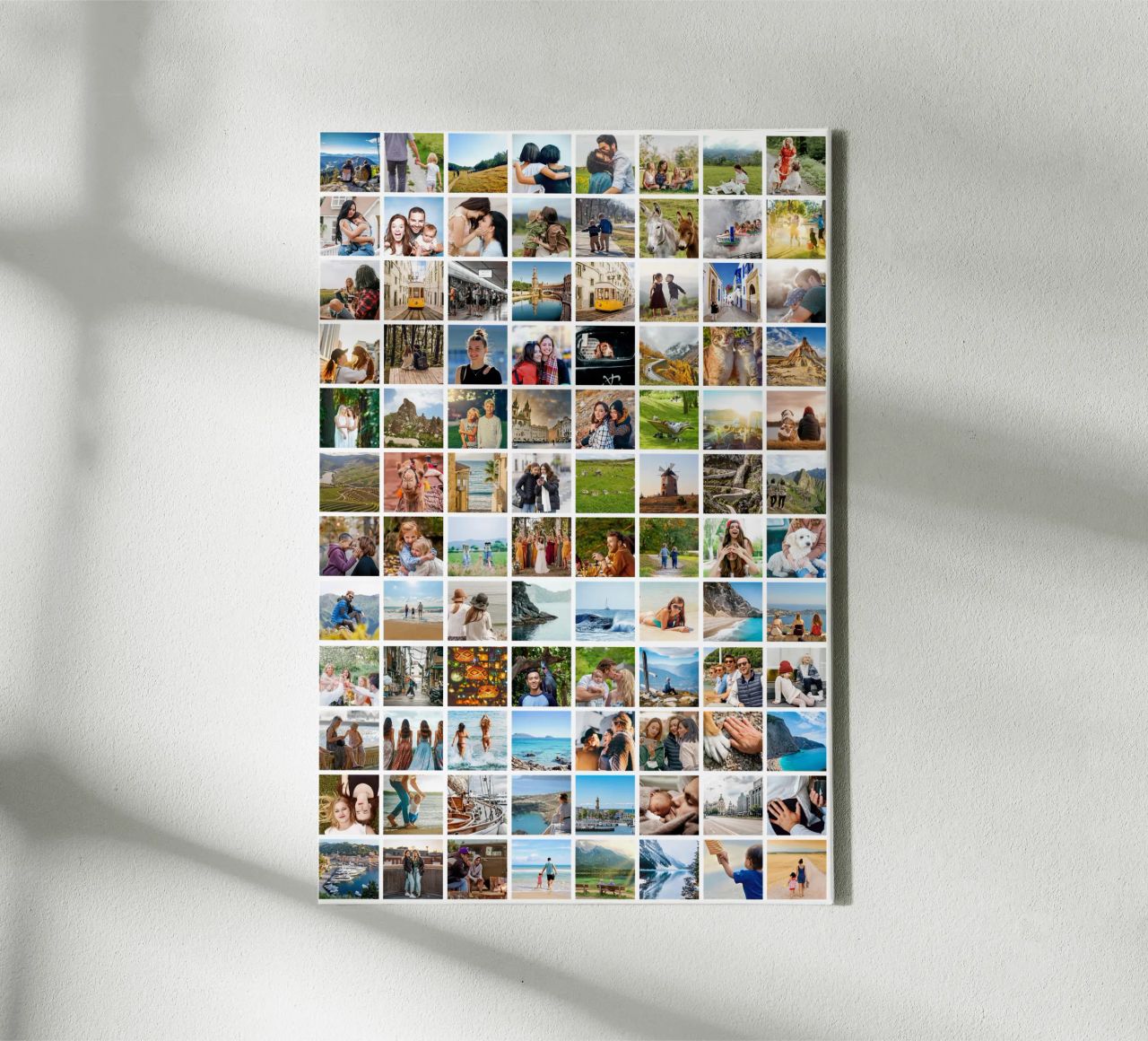 Maxi-Fotocollage • 96 Bilder • Große XXL Fotowand Leinwand von Bildschön | Fotocollagen