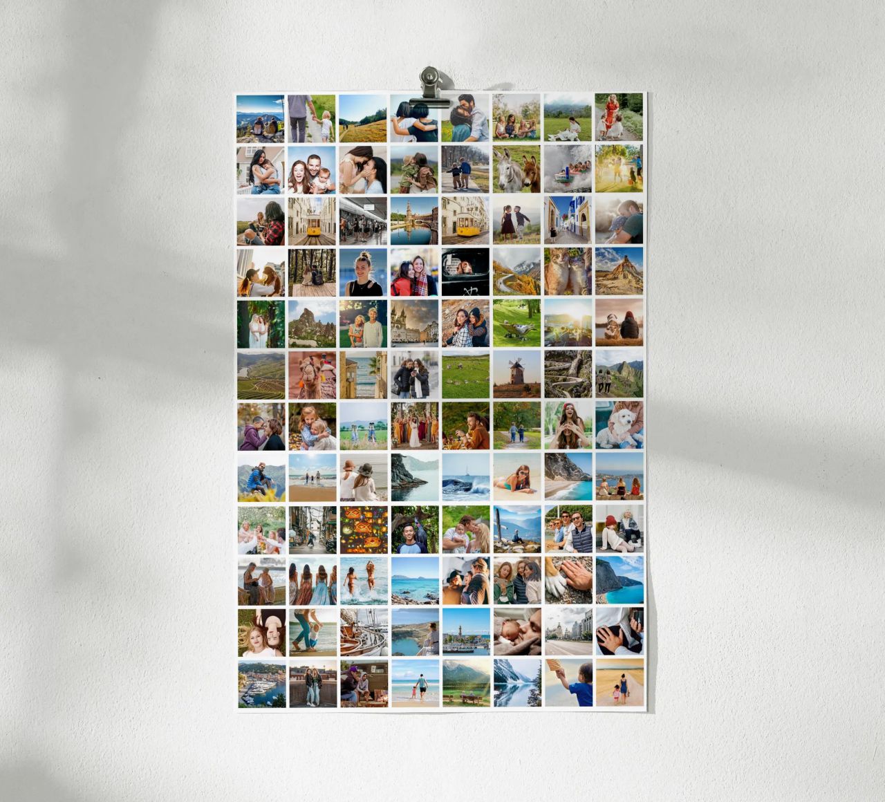 Maxi-Fotocollage • 96 Bilder • Große XXL Fotowand Hahnemühle von Bildschön | Fotocollagen