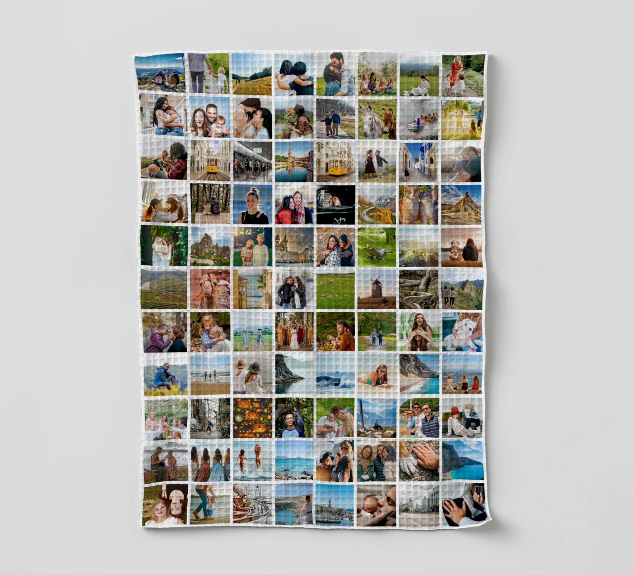 Maxi-Fotocollage • 96 Bilder • Große XXL Fotowand Geschirrtuch von Bildschön | Fotocollagen