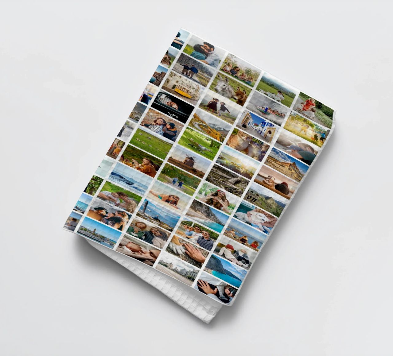 Maxi-Fotocollage • 96 Bilder • Große XXL Fotowand Geschirrtuch von Bildschön | Fotocollagen