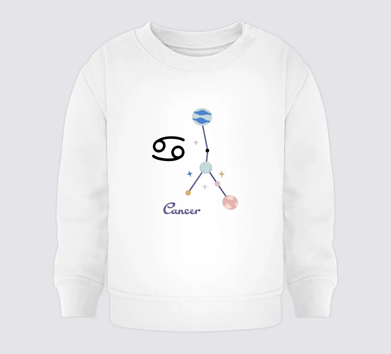 Cancer (Without Background) felpa neonato da treechild