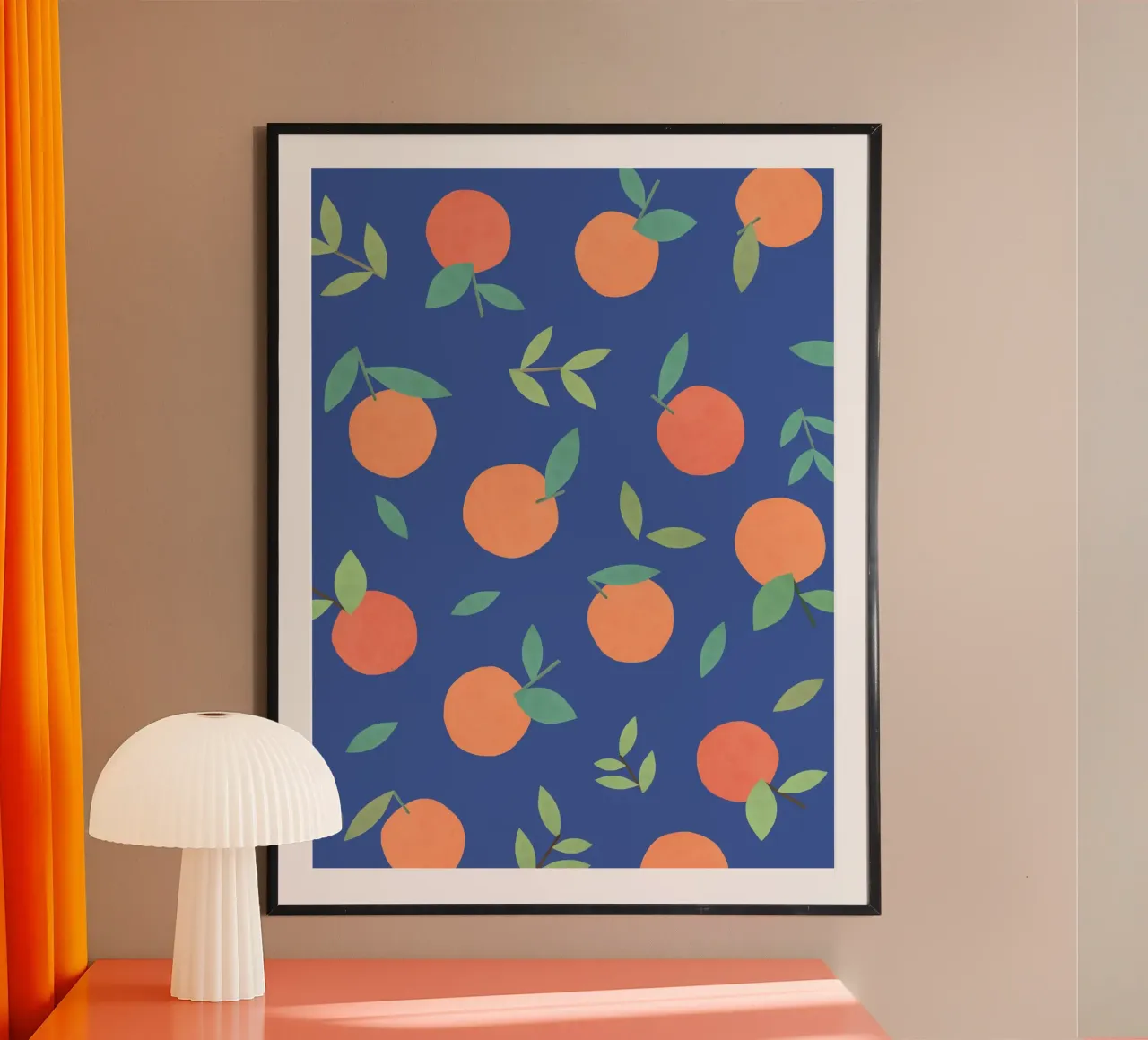 Motivo Clementine - Blu poster da MoonlightPrint