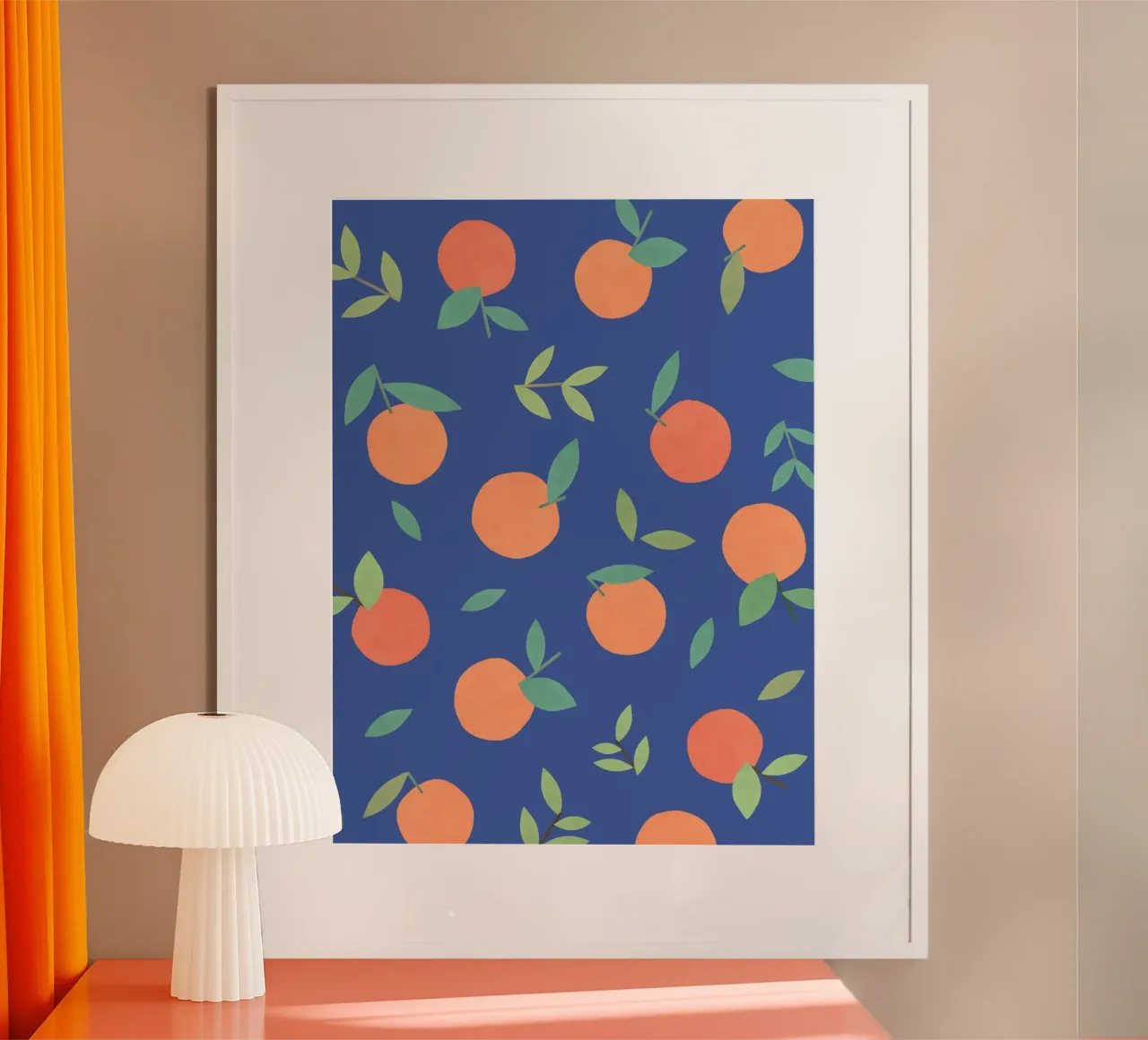 Motivo Clementine - Blu poster da MoonlightPrint