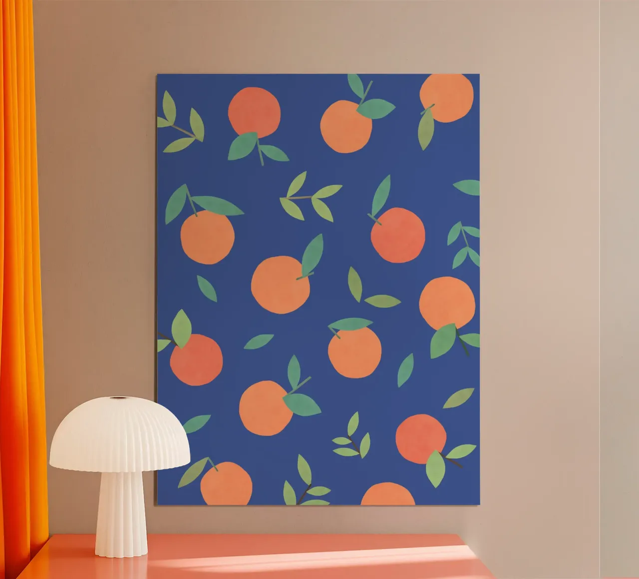 Motivo Clementine - Blu poster da MoonlightPrint