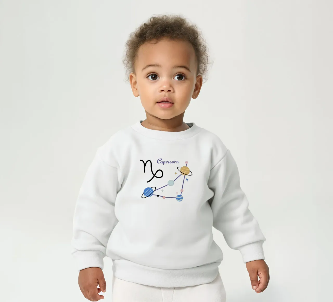 Capricorn (Without Background) felpa neonato da treechild