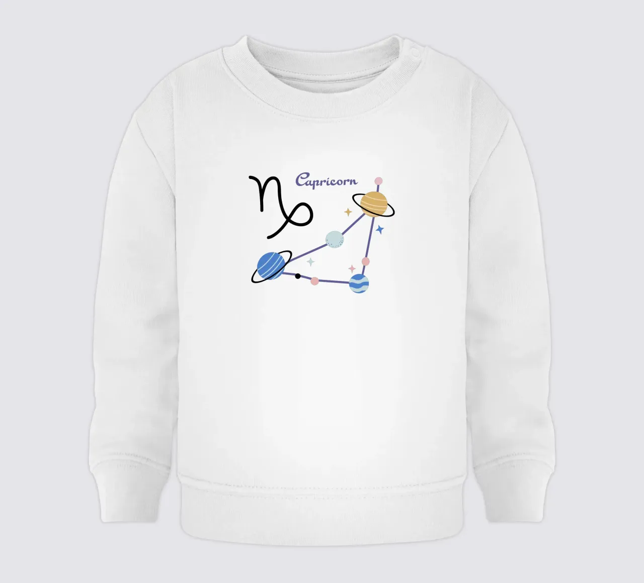 Capricorn (Without Background) felpa neonato da treechild