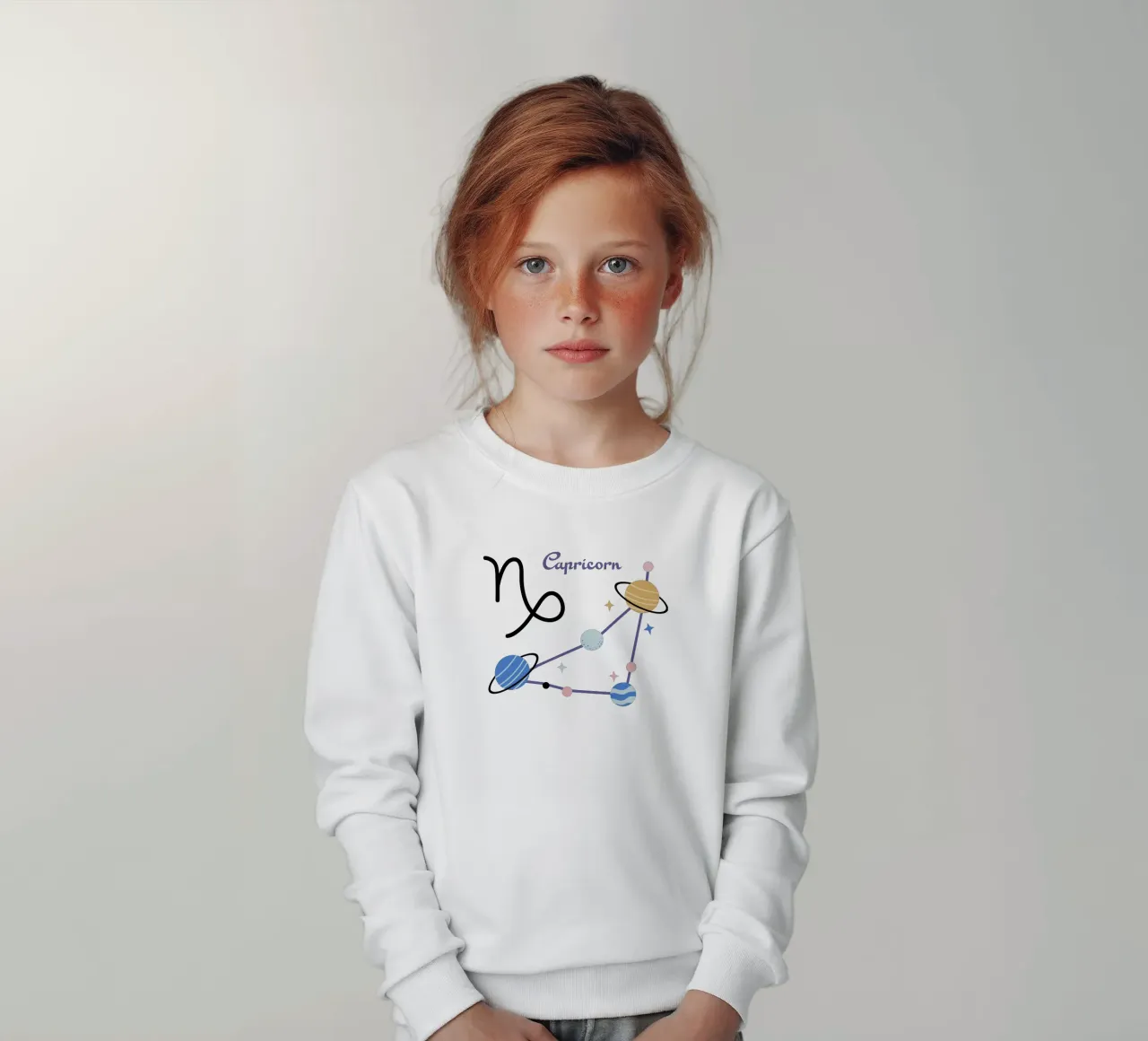 Capricorn (Without Background) felpa bambino da treechild