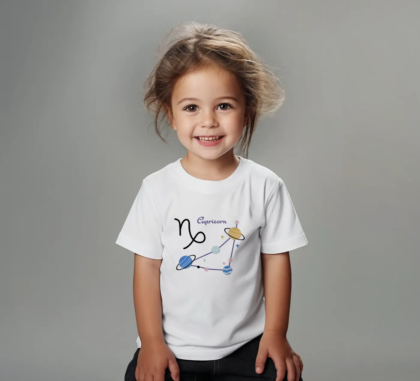 Capricorn (Without Background) t-shirt bambini da treechild