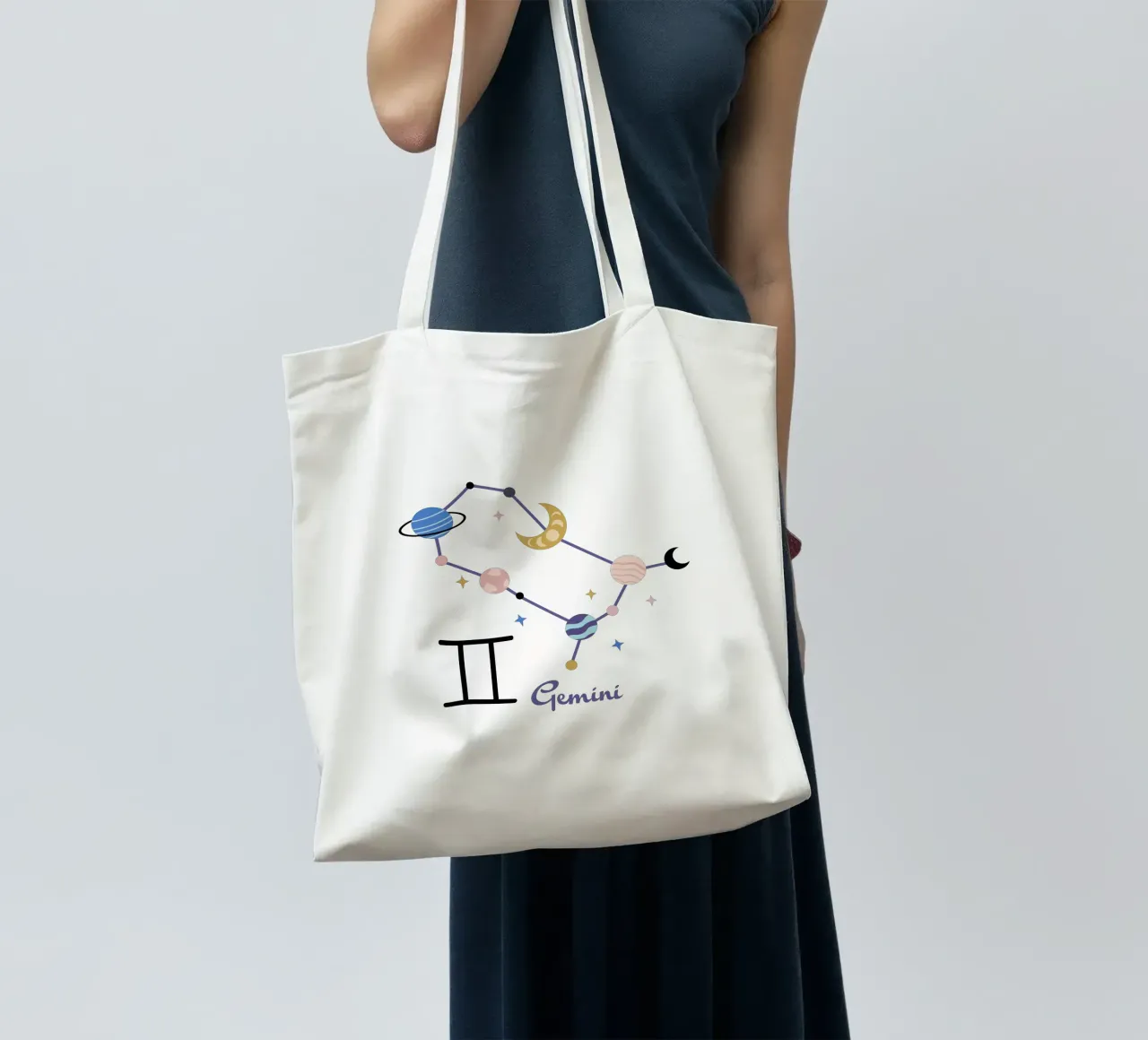 Gemini (Without Background) borsa in juta da treechild
