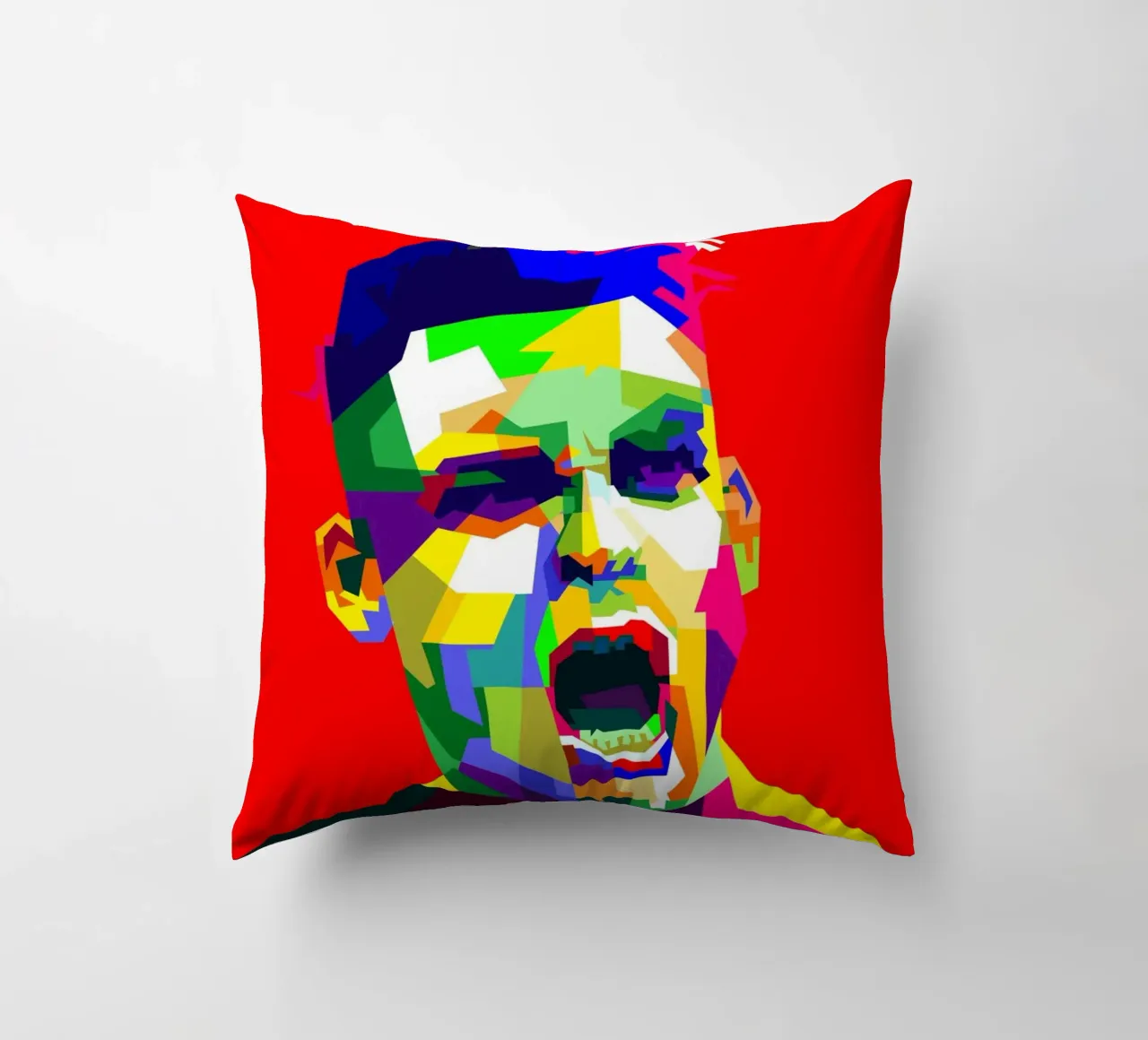 Lautaro Martinez Football WPAP Trending Now decorative cushion by Artkreator