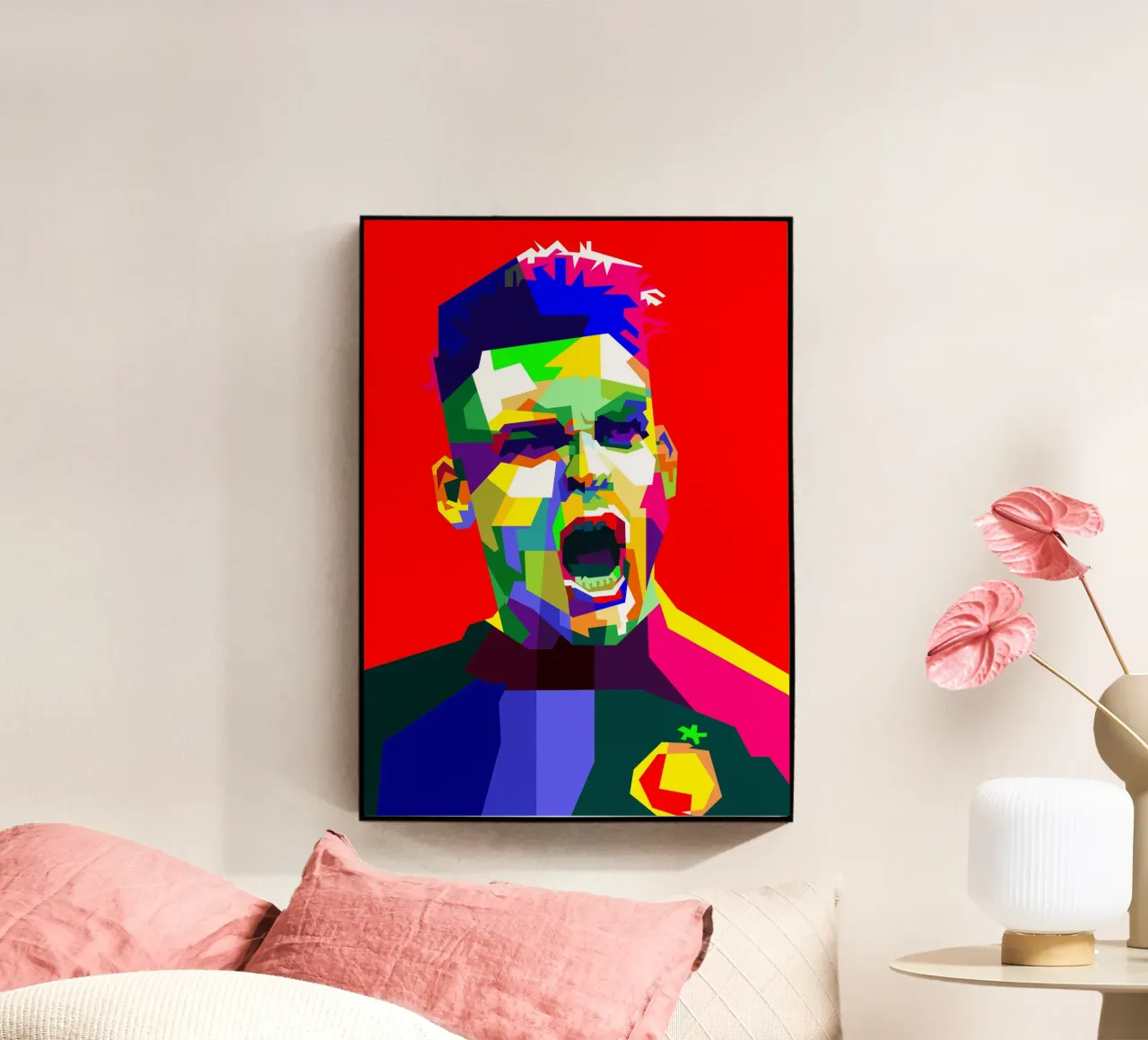 Lautaro Martinez Football WPAP Trending Now acrylic glass by Artkreator