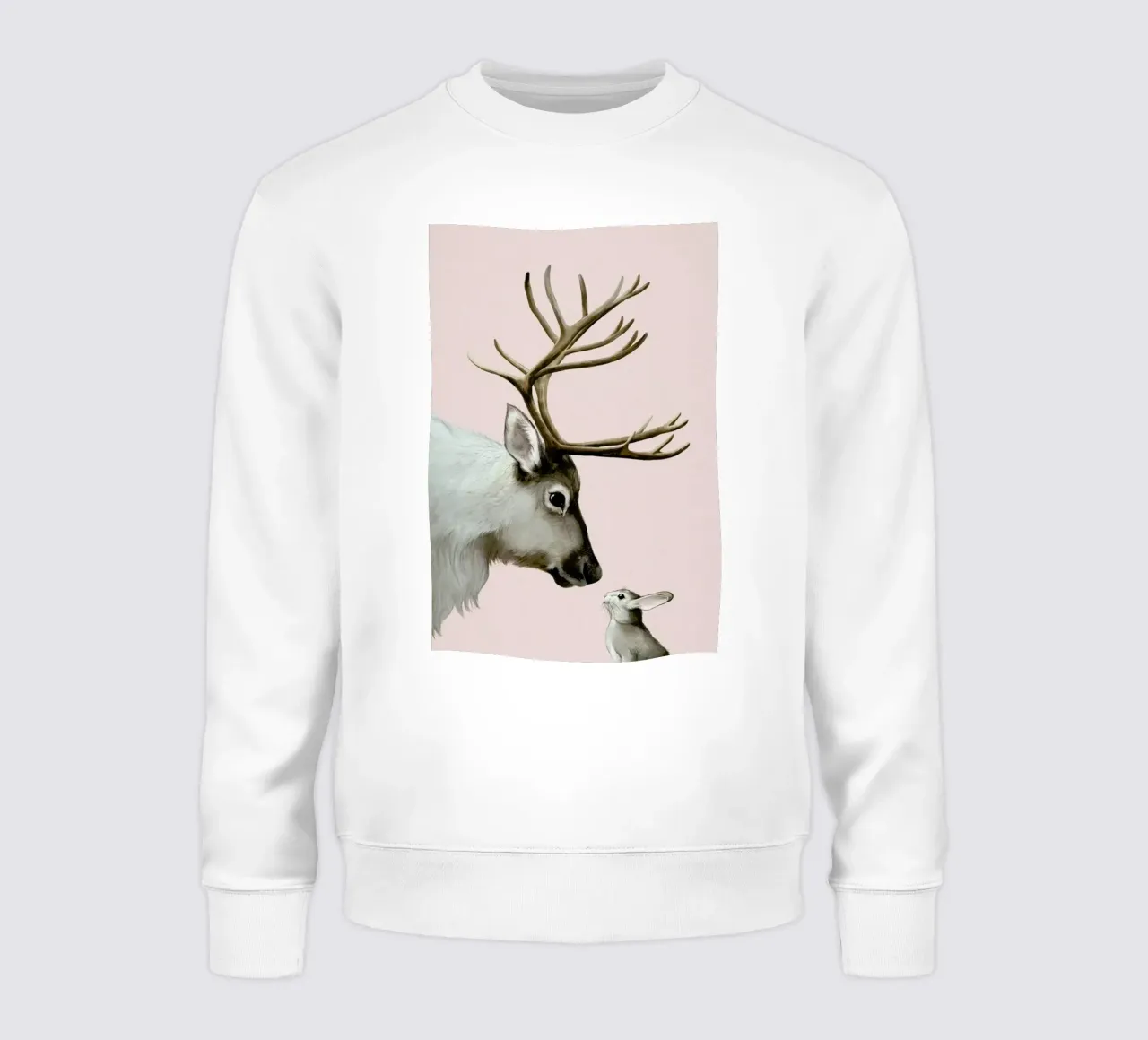 Reindeer And Rabbit felpa da Laura Graves