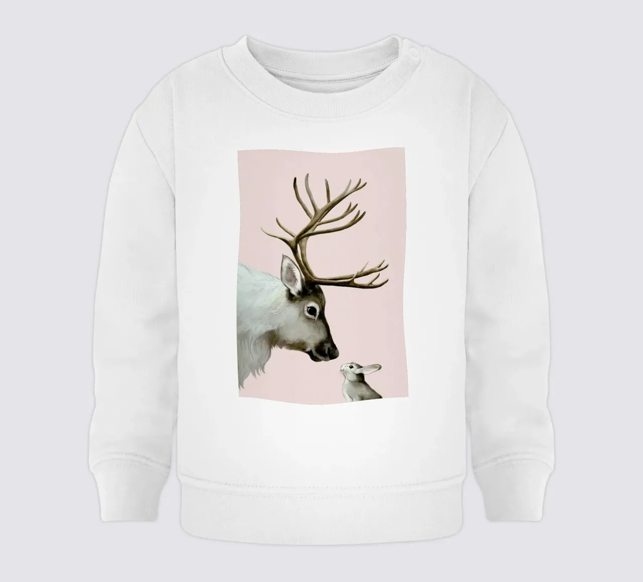 Reindeer And Rabbit felpa neonato da Laura Graves