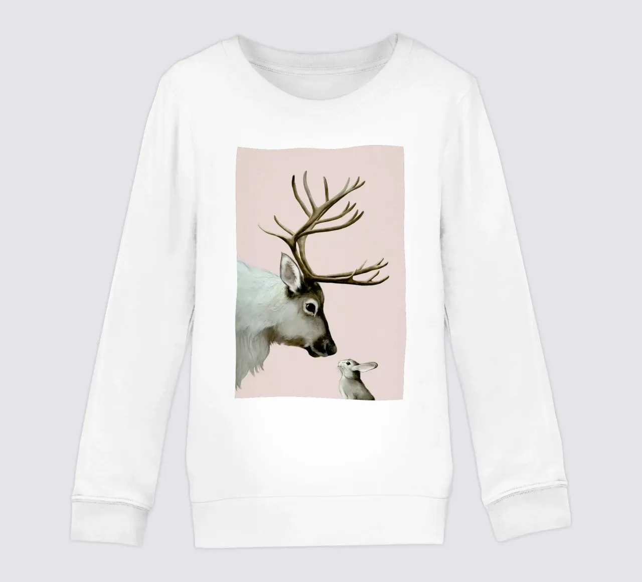 Reindeer And Rabbit felpa bambino da Laura Graves