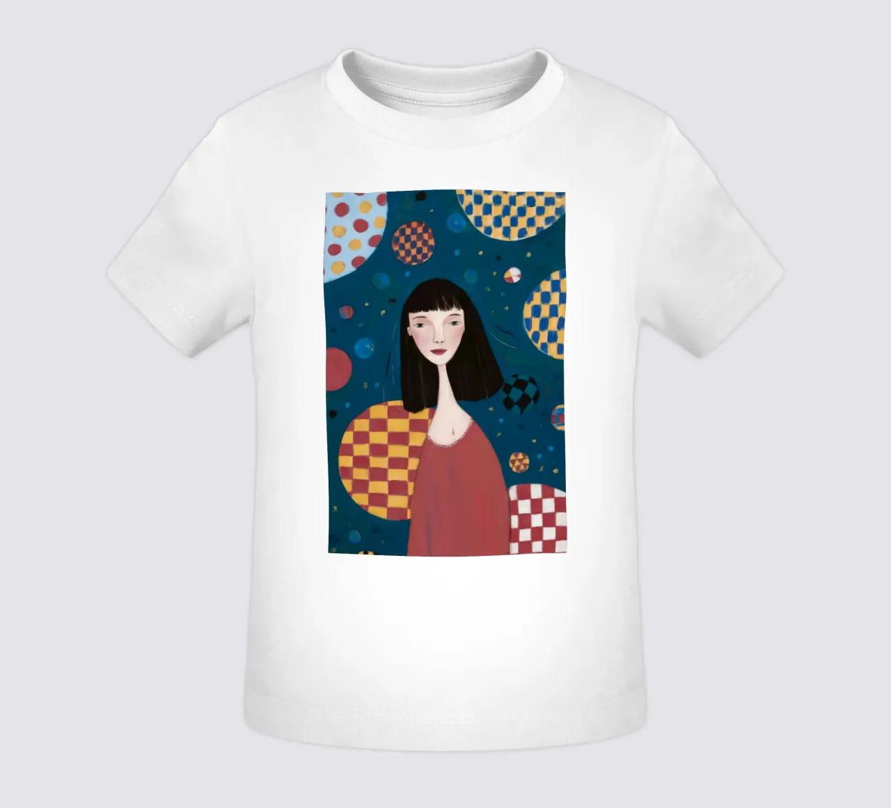 Cosmic Checker Reverie baby t-shirt by Aether Brush
