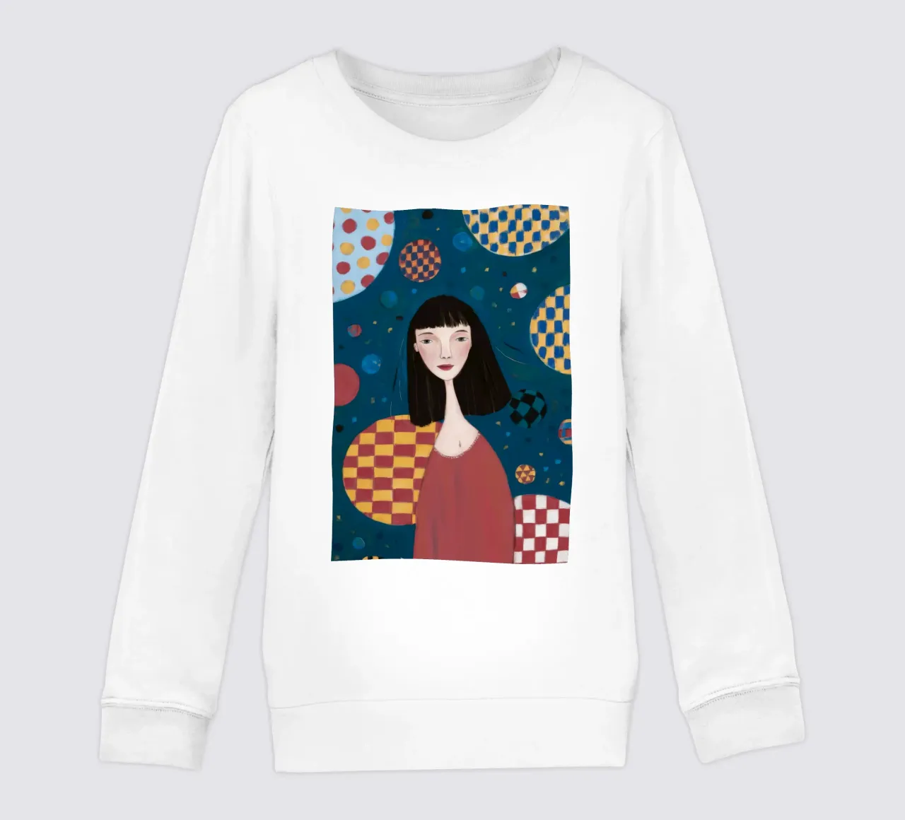 Kosmischer Checker Reverie Kinder Sweatshirt von Aether Brush