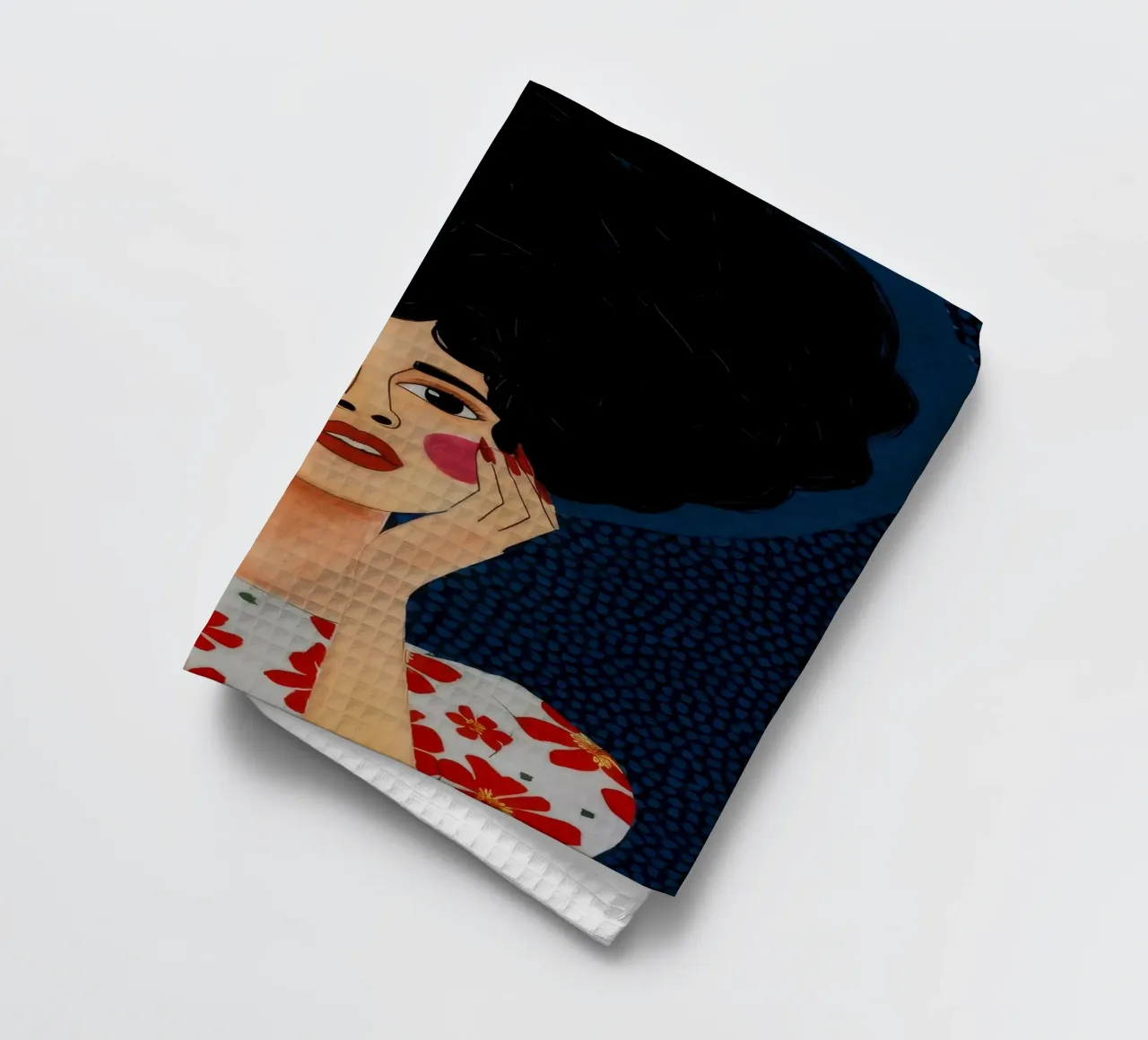 Reverie floreale afro canovaccio da cucina da Aether Brush