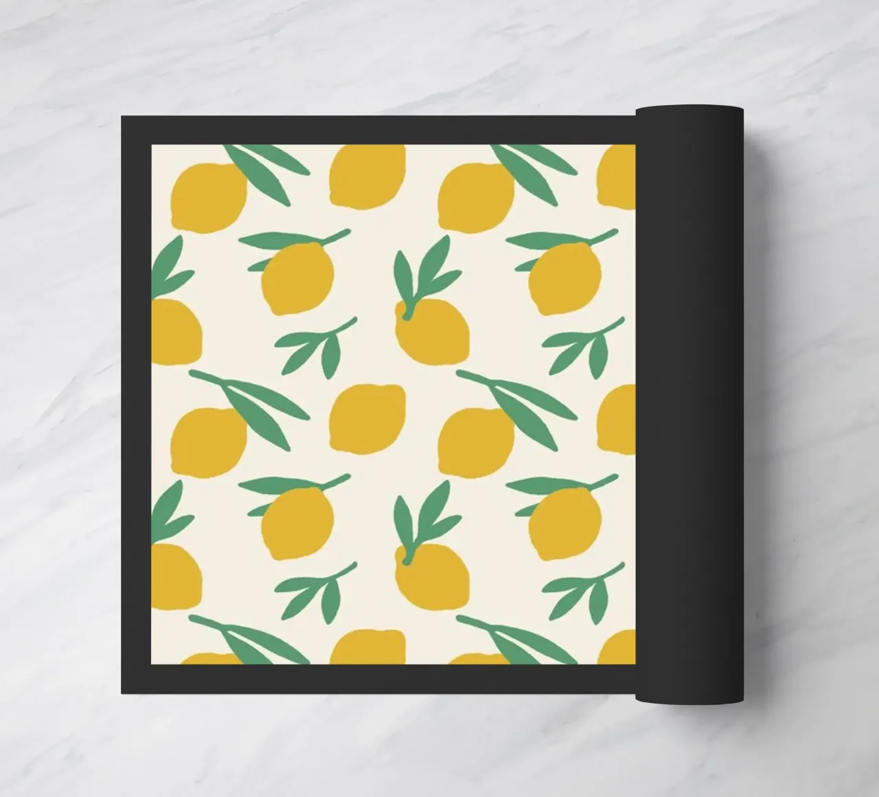 Citruspatroon deurmat van MoonlightPrint
