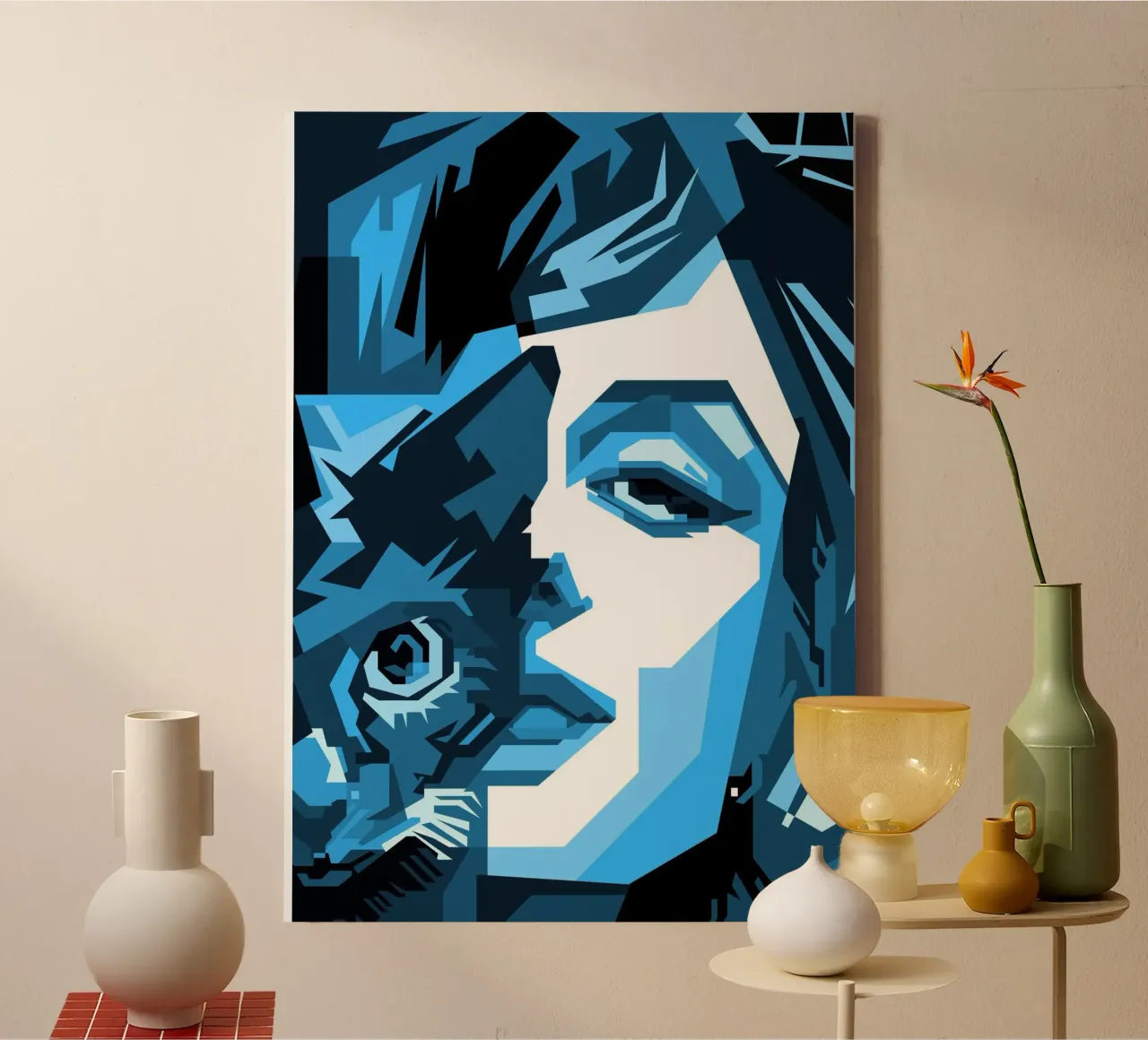 Monroe e i suoi gatti di tendenza ora tela con Cornice a cassetta da Artkreator