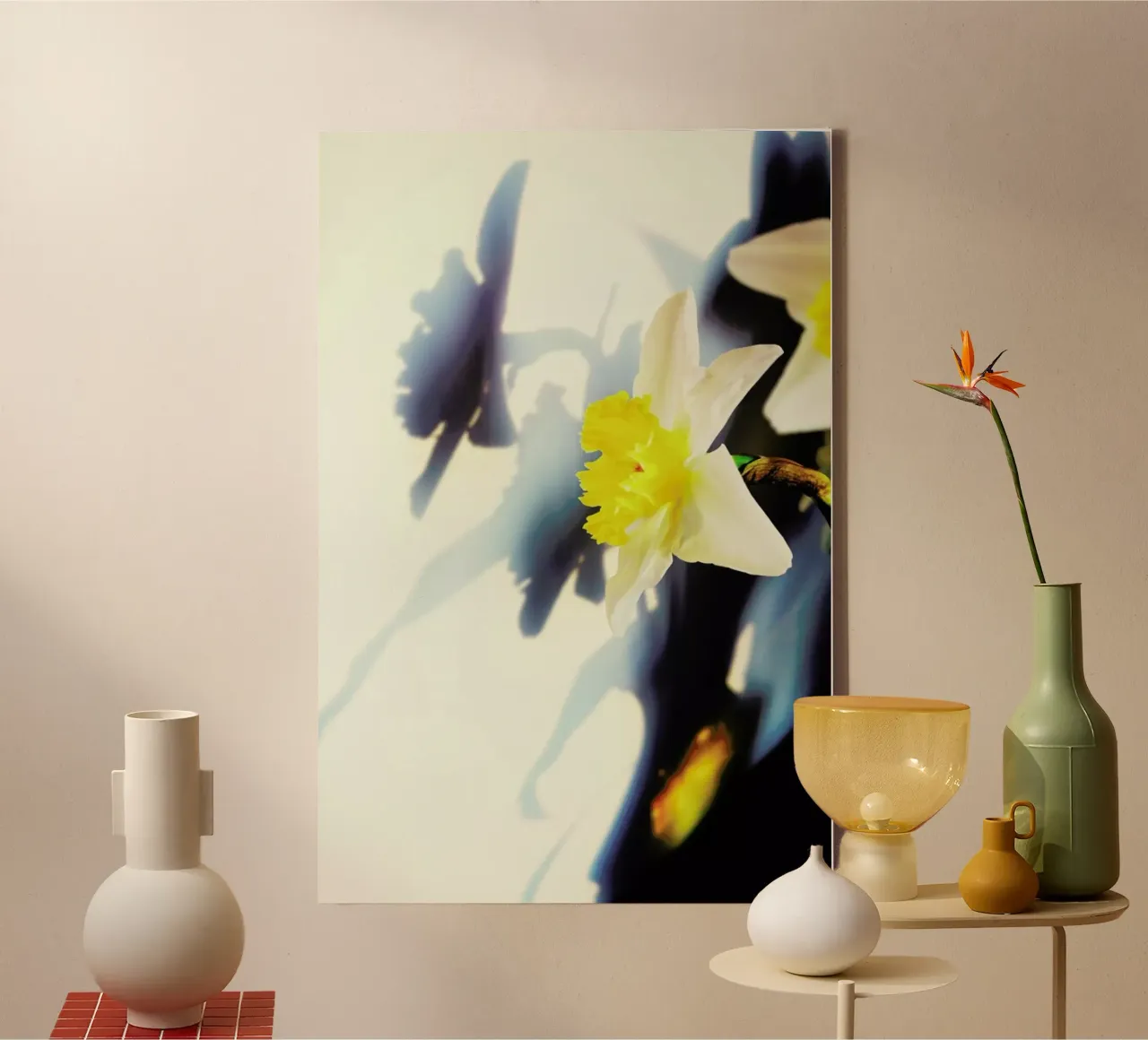 Daffodil tela con Cornice a cassetta da Angelo Cerantola