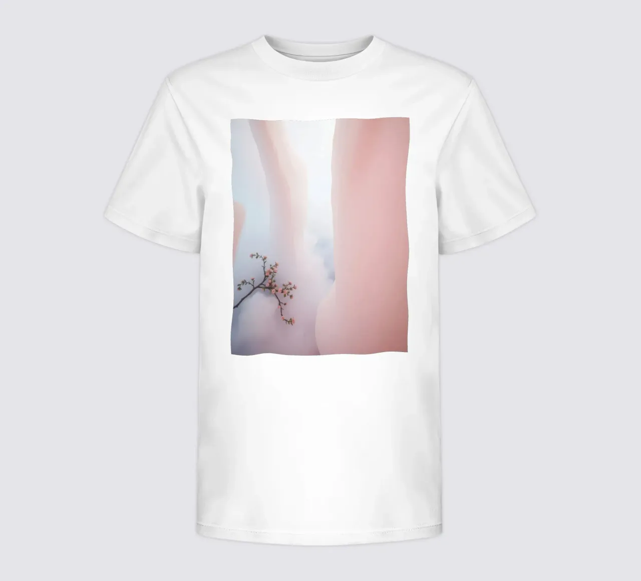 Zartrosa Canyon mit einem blühenden Baumzweig Kinder T-Shirt von DesignDoodle