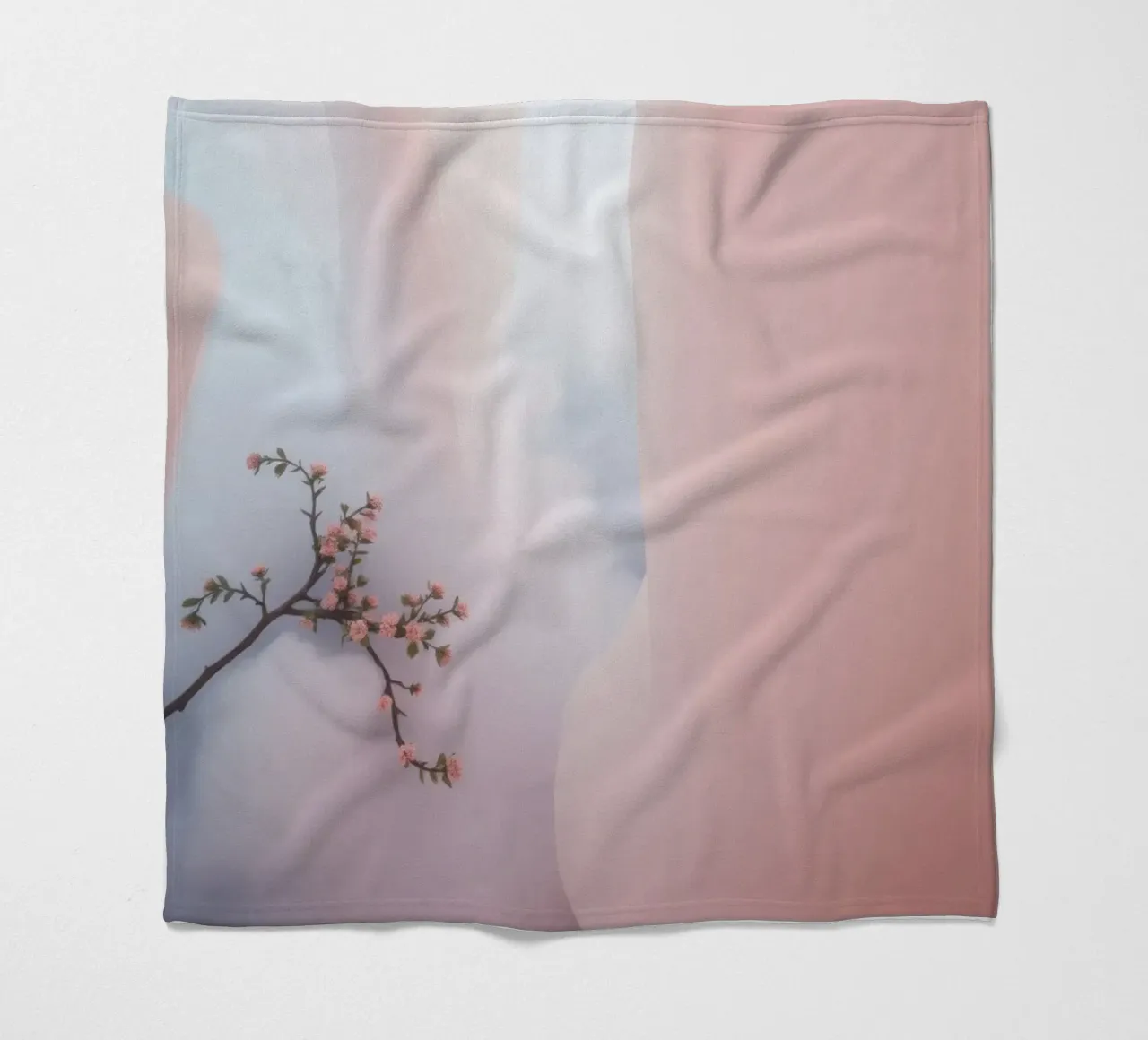 Canyon rosa tenue con ramo d'albero in fiore coperta in pile da DesignDoodle