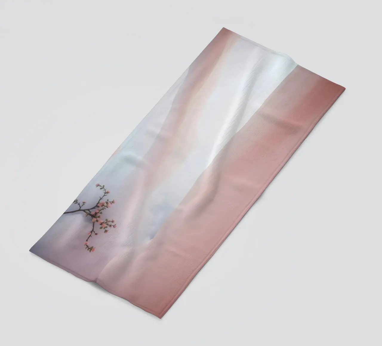 Canyon rosa tenue con ramo d'albero in fiore telo mare da DesignDoodle