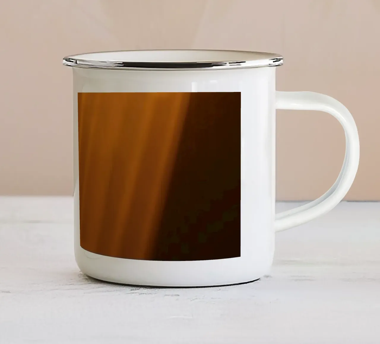 Abstract warm light rays filtering through a dark space enamel mug by DesignDoodle