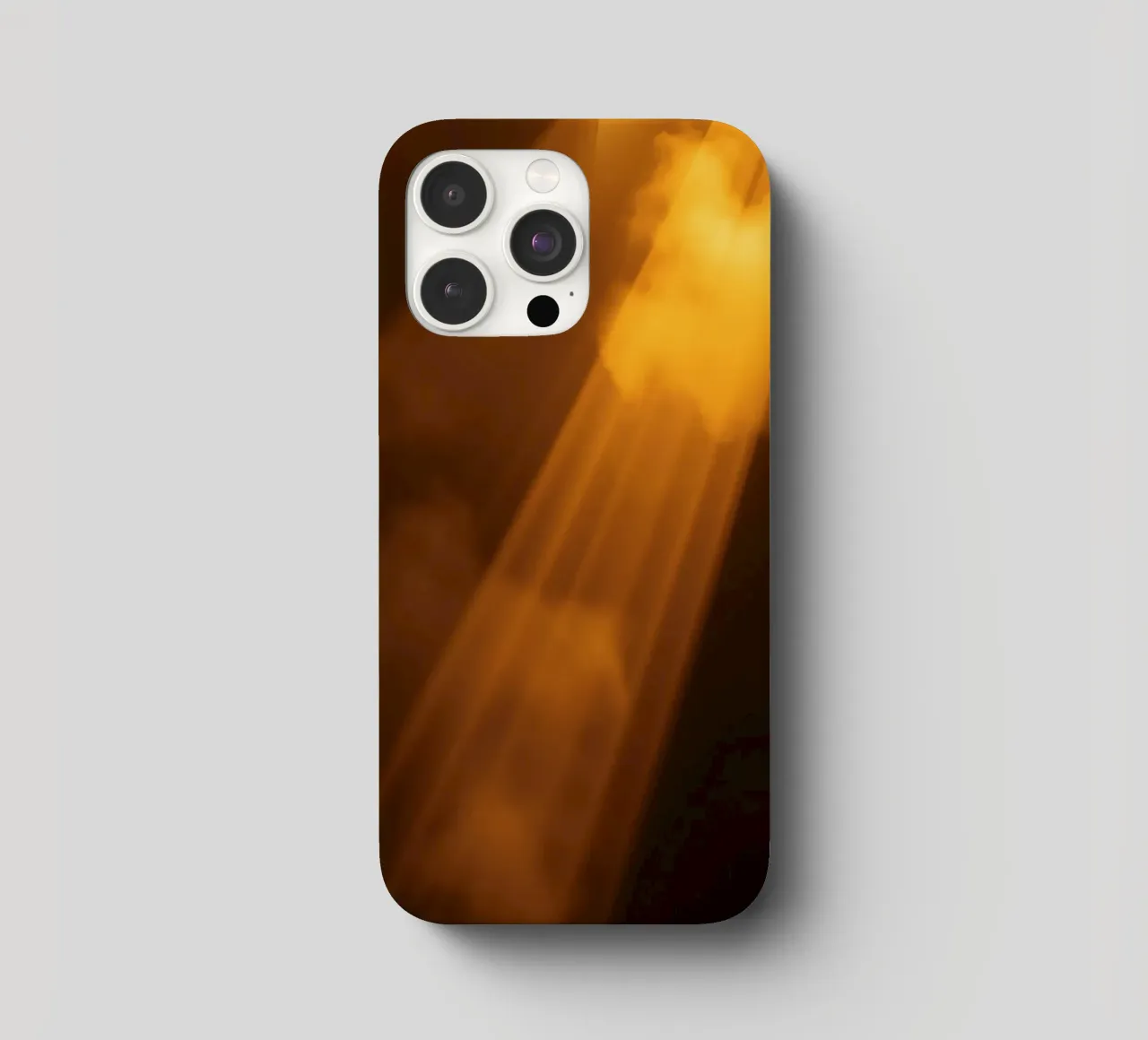 Abstract warm light rays filtering through a dark space iphone case by DesignDoodle