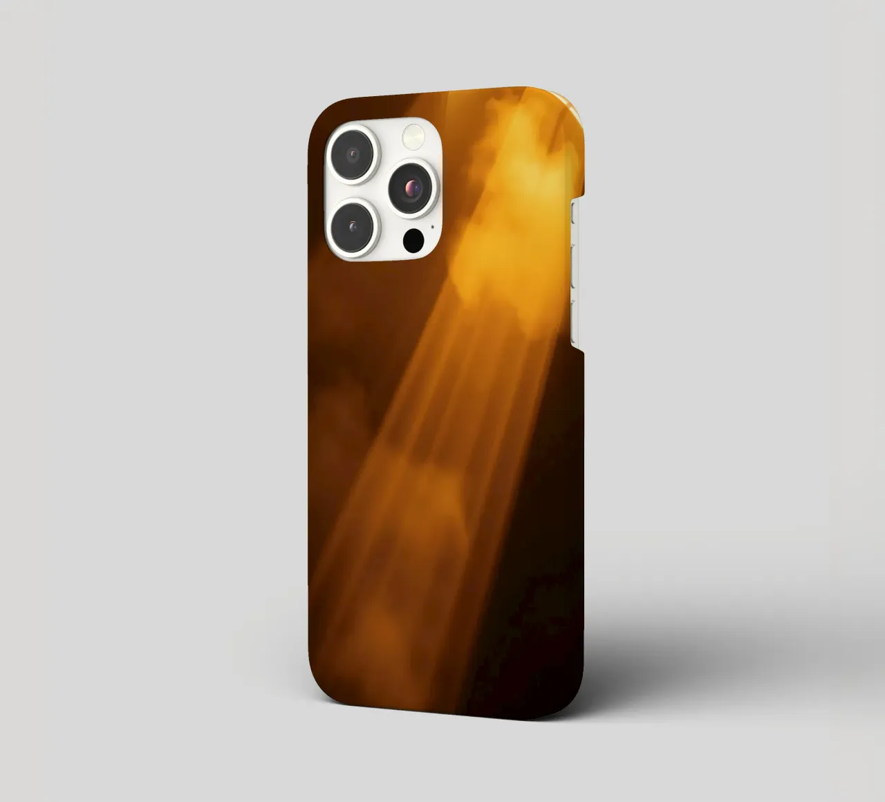 Abstract warm light rays filtering through a dark space iphone case by DesignDoodle