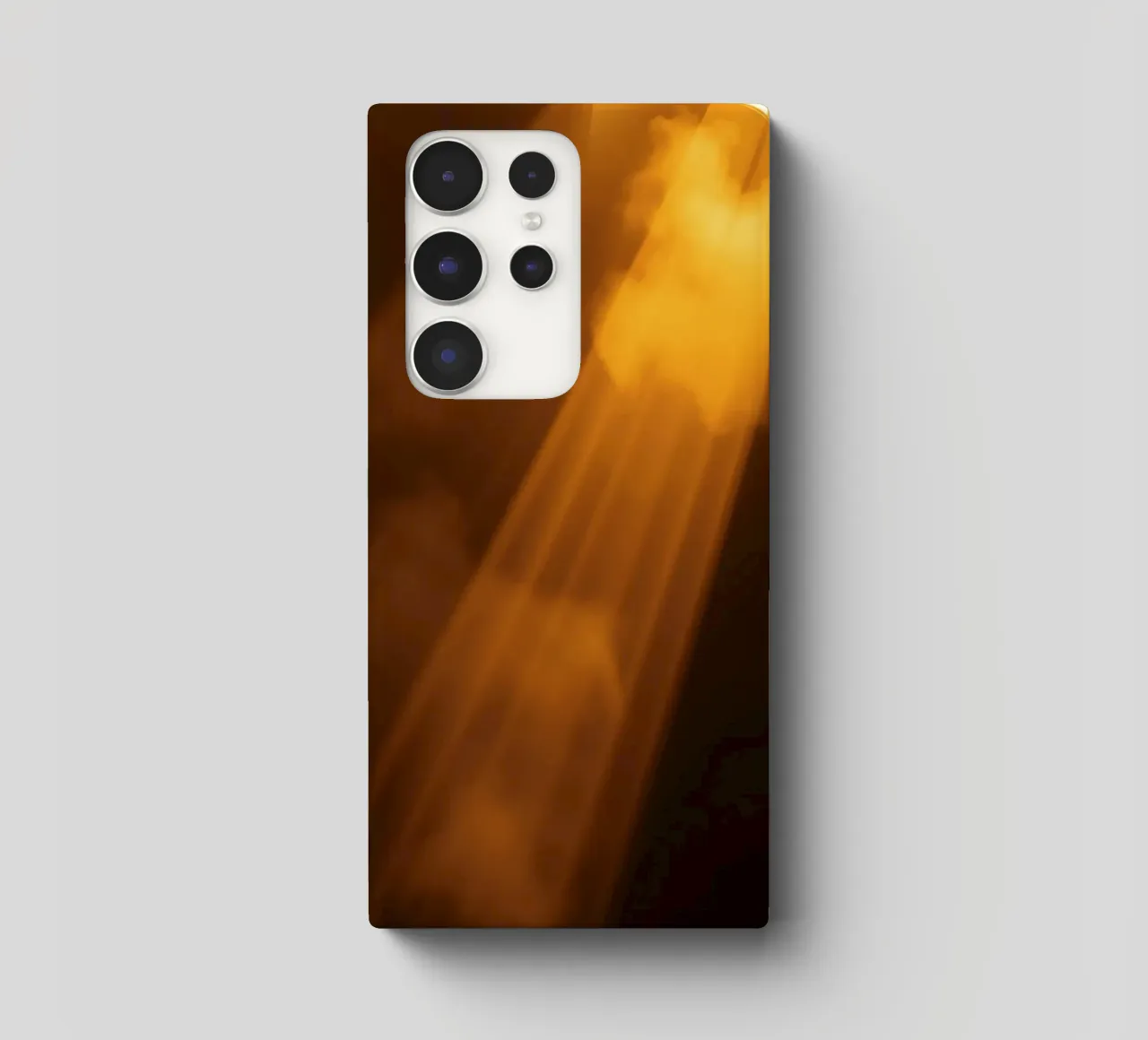 Abstract warm light rays filtering through a dark space samsung phone case by DesignDoodle