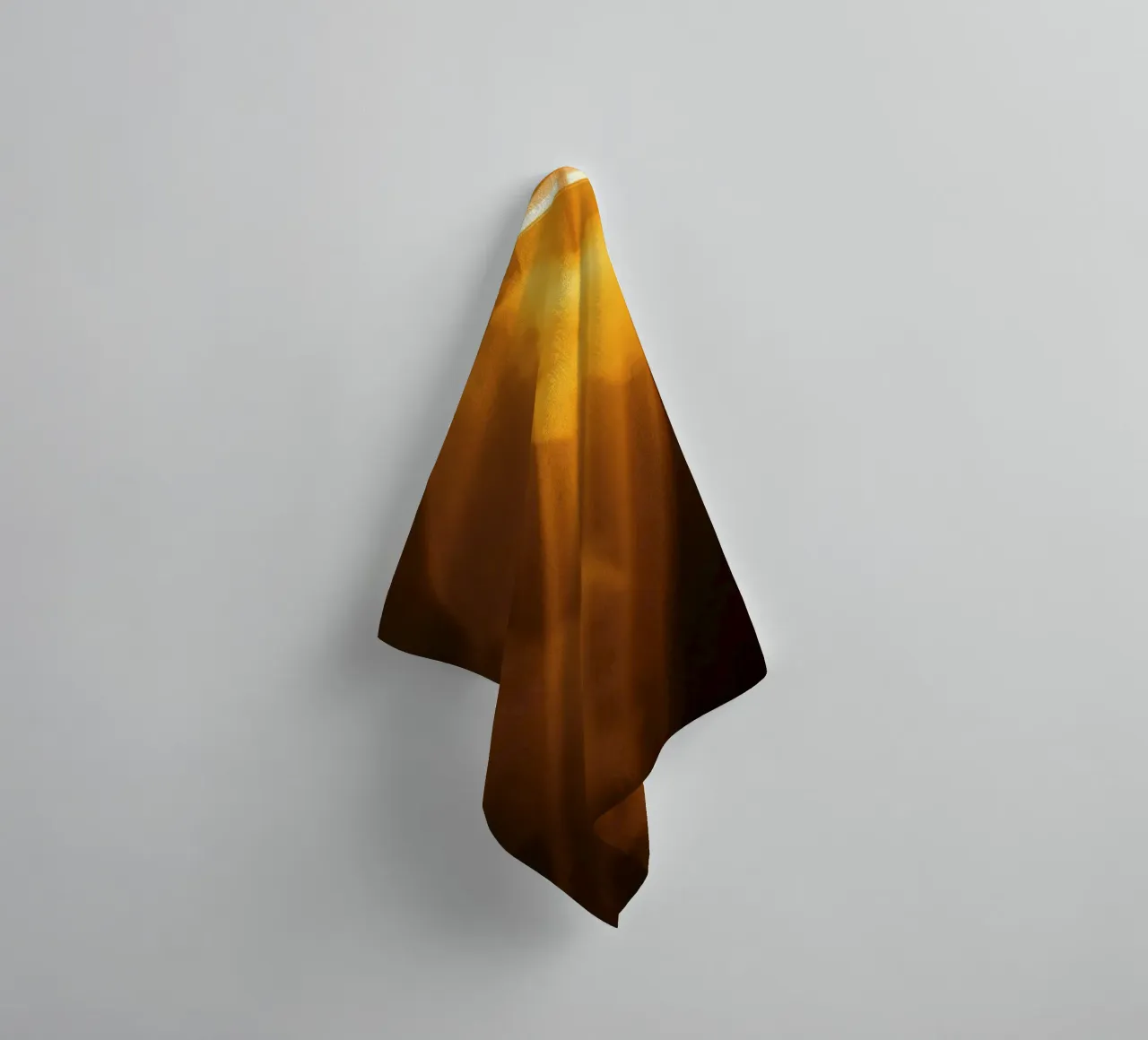 Rayons de lumière abstraits et chauds filtrant à travers un espace sombre serviette de bain de DesignDoodle