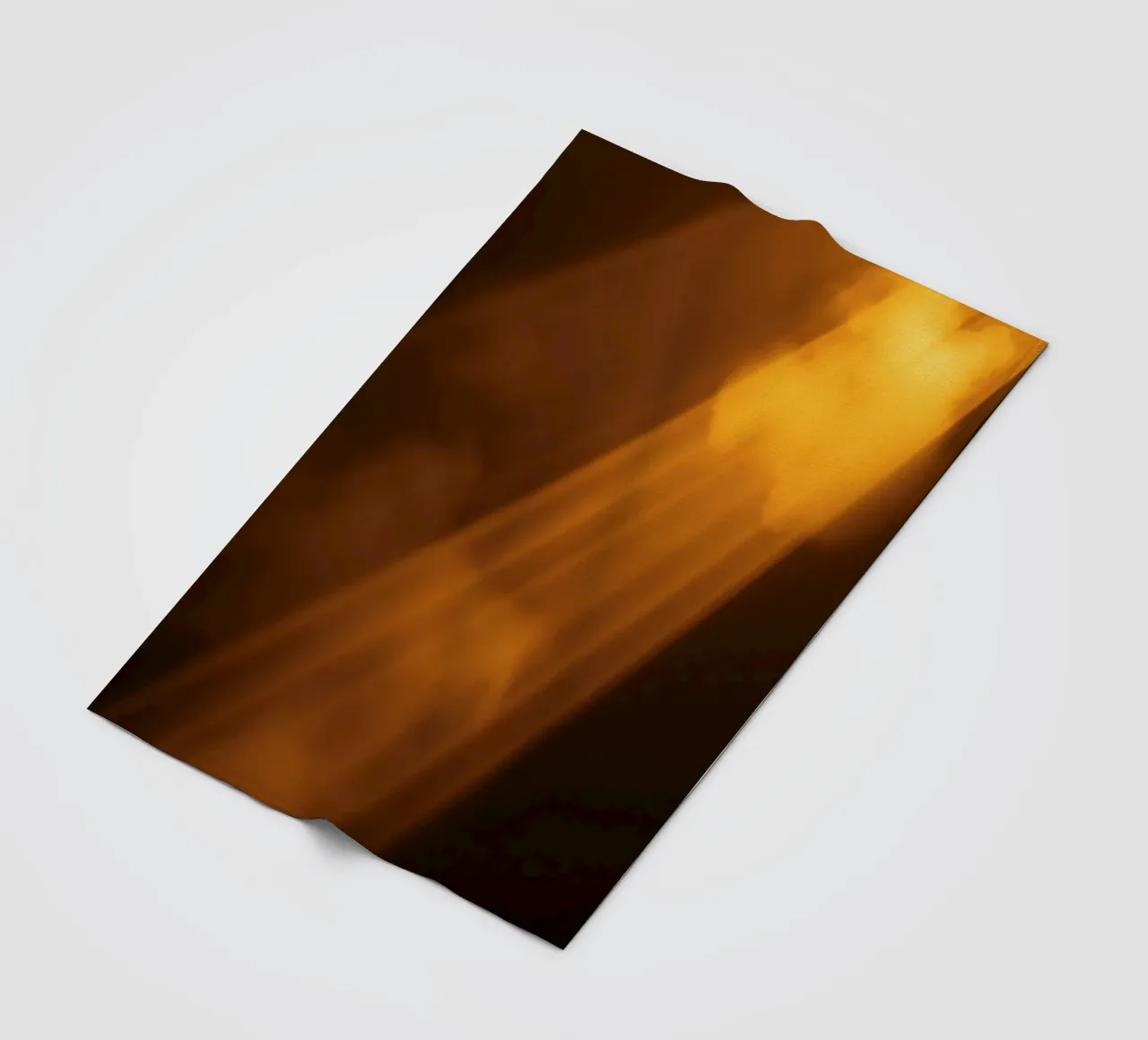 Abstract warm light rays filtering through a dark space fleece blanket by DesignDoodle